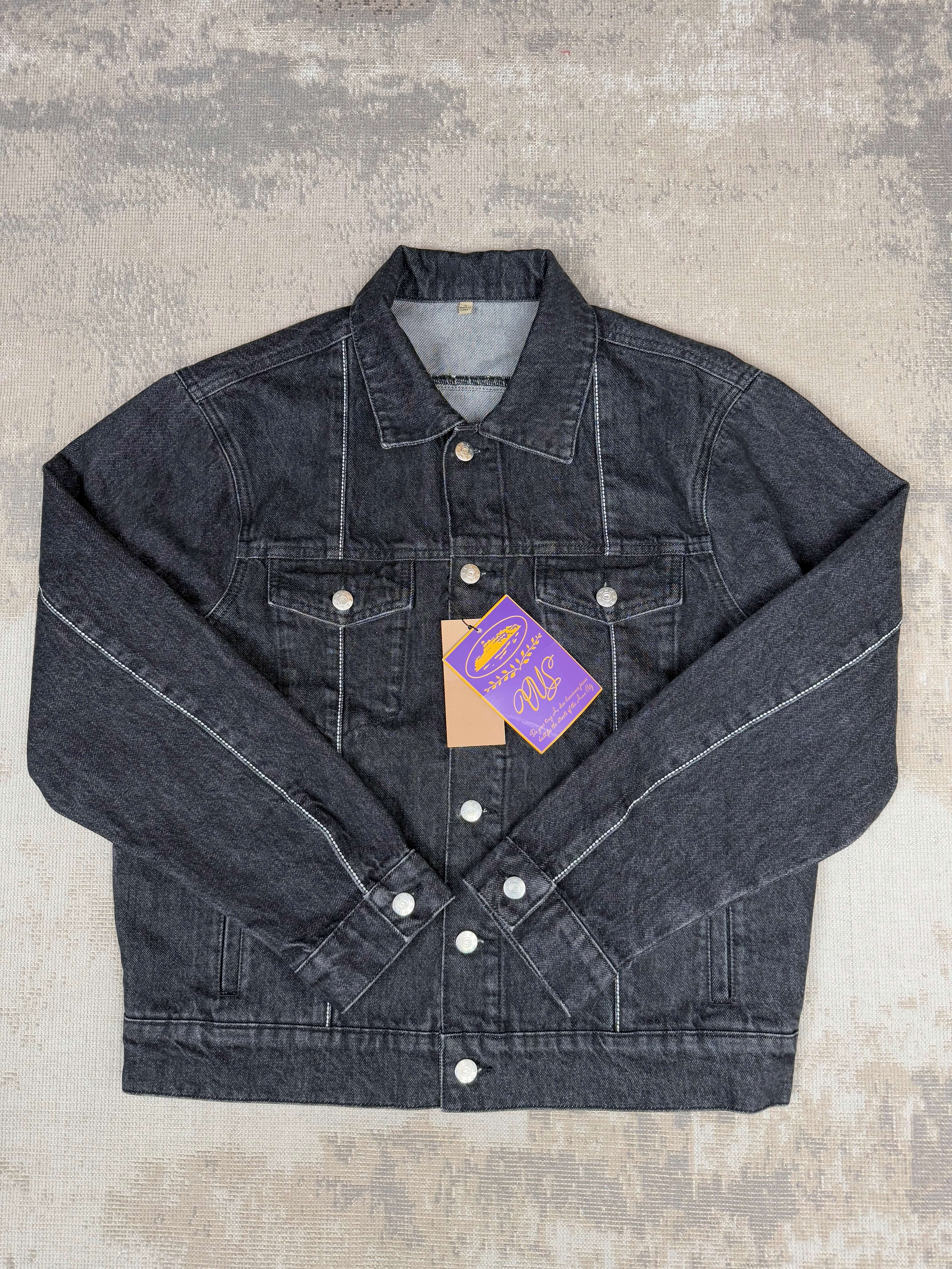 Corteiz C-Star Denim Jacket - Black Denim (Unused) Corteiz