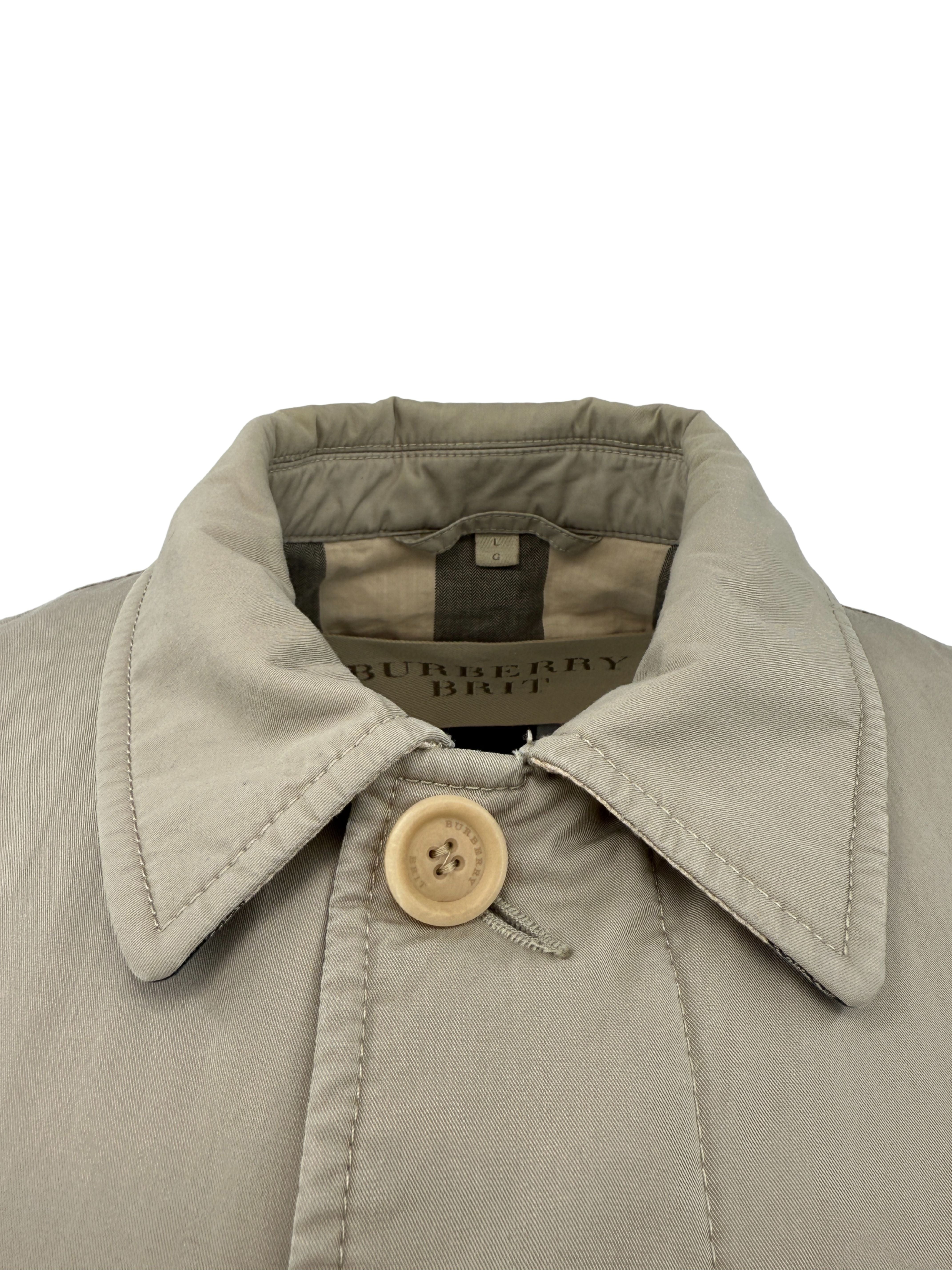Burberry Check Trench Coat - Beige Burberry