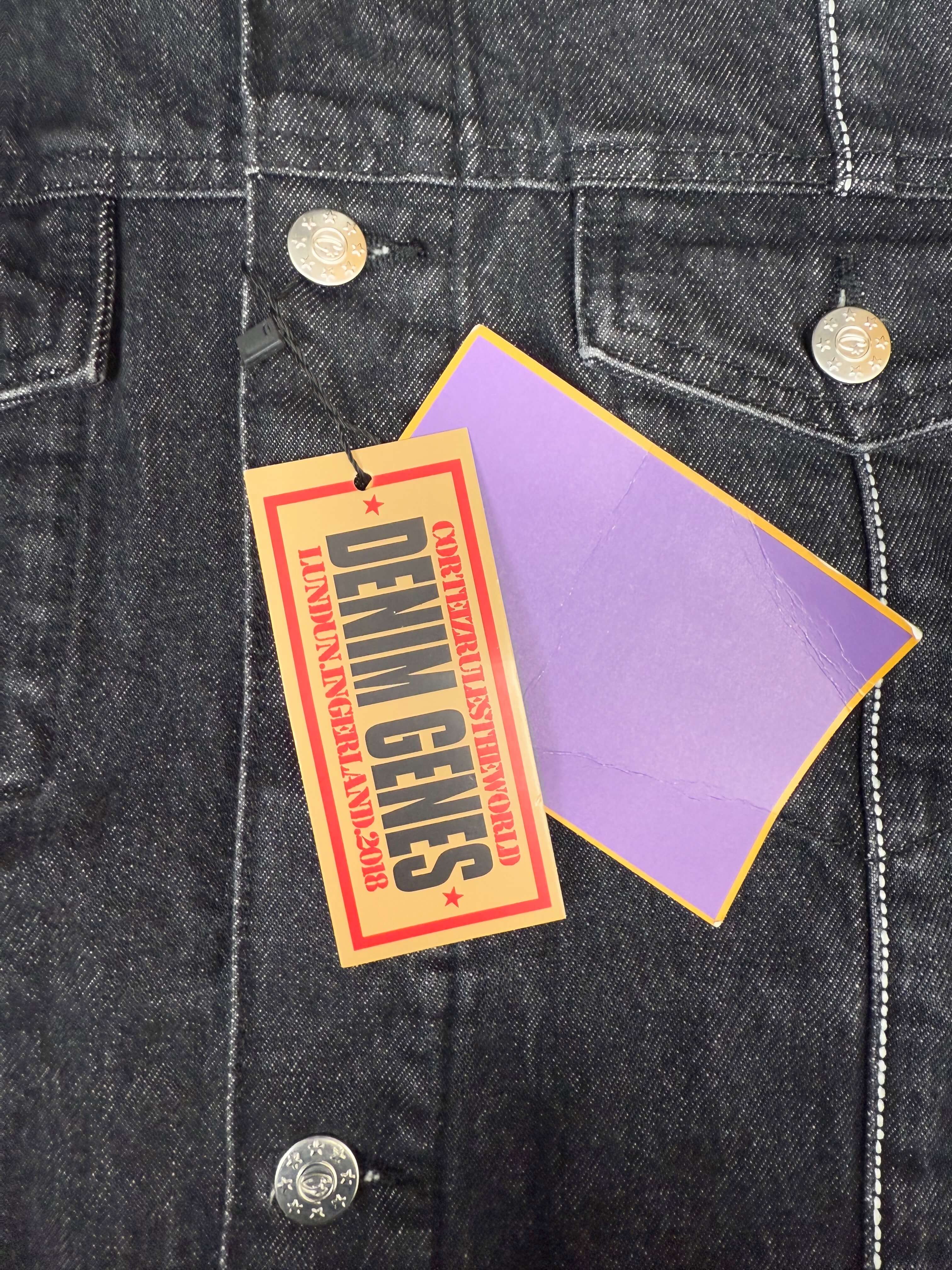 Corteiz C-Star Denim Jacket - Black Denim (Unused) Corteiz