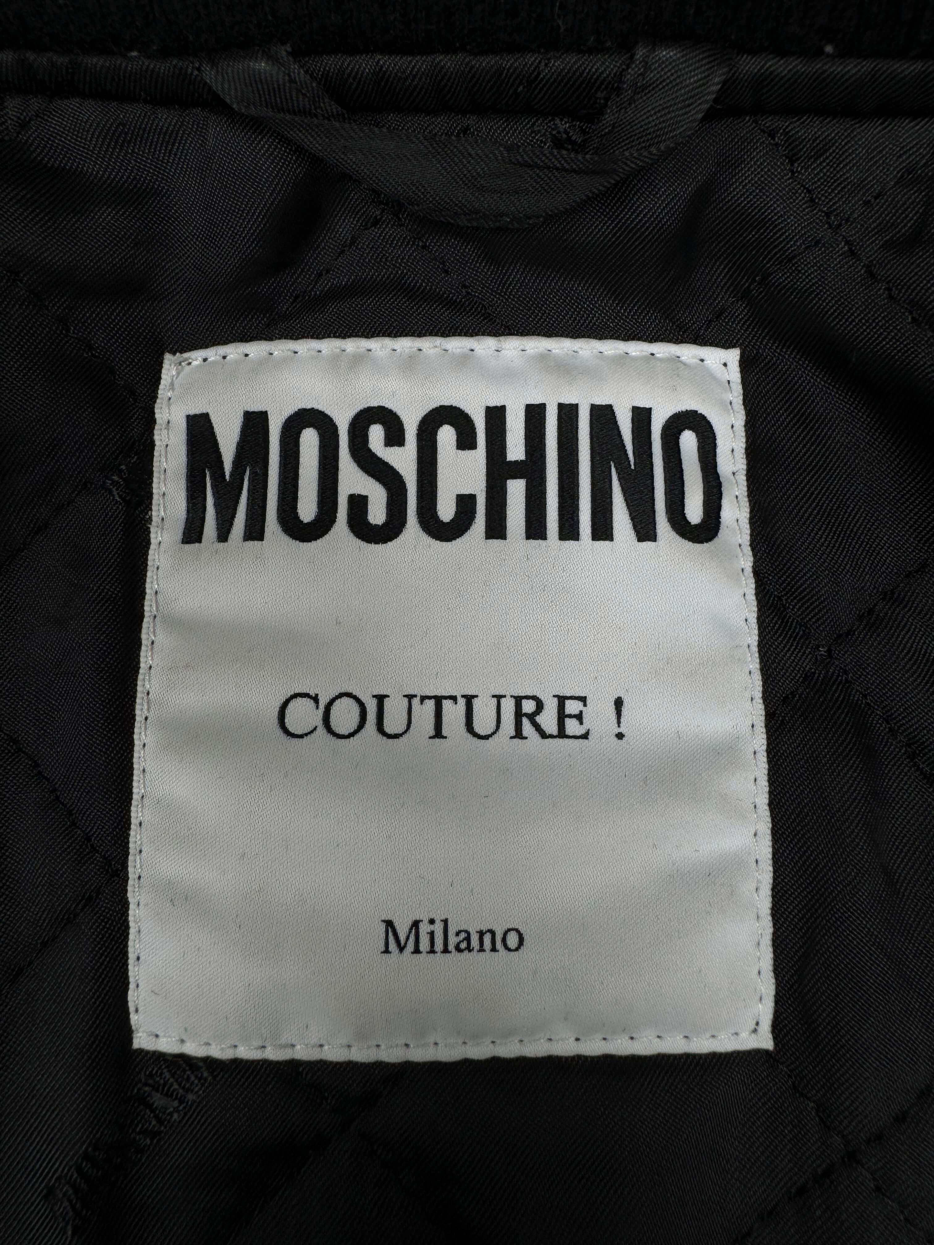 Moschino Milano Classic Bomber Jacket - Black Moschino