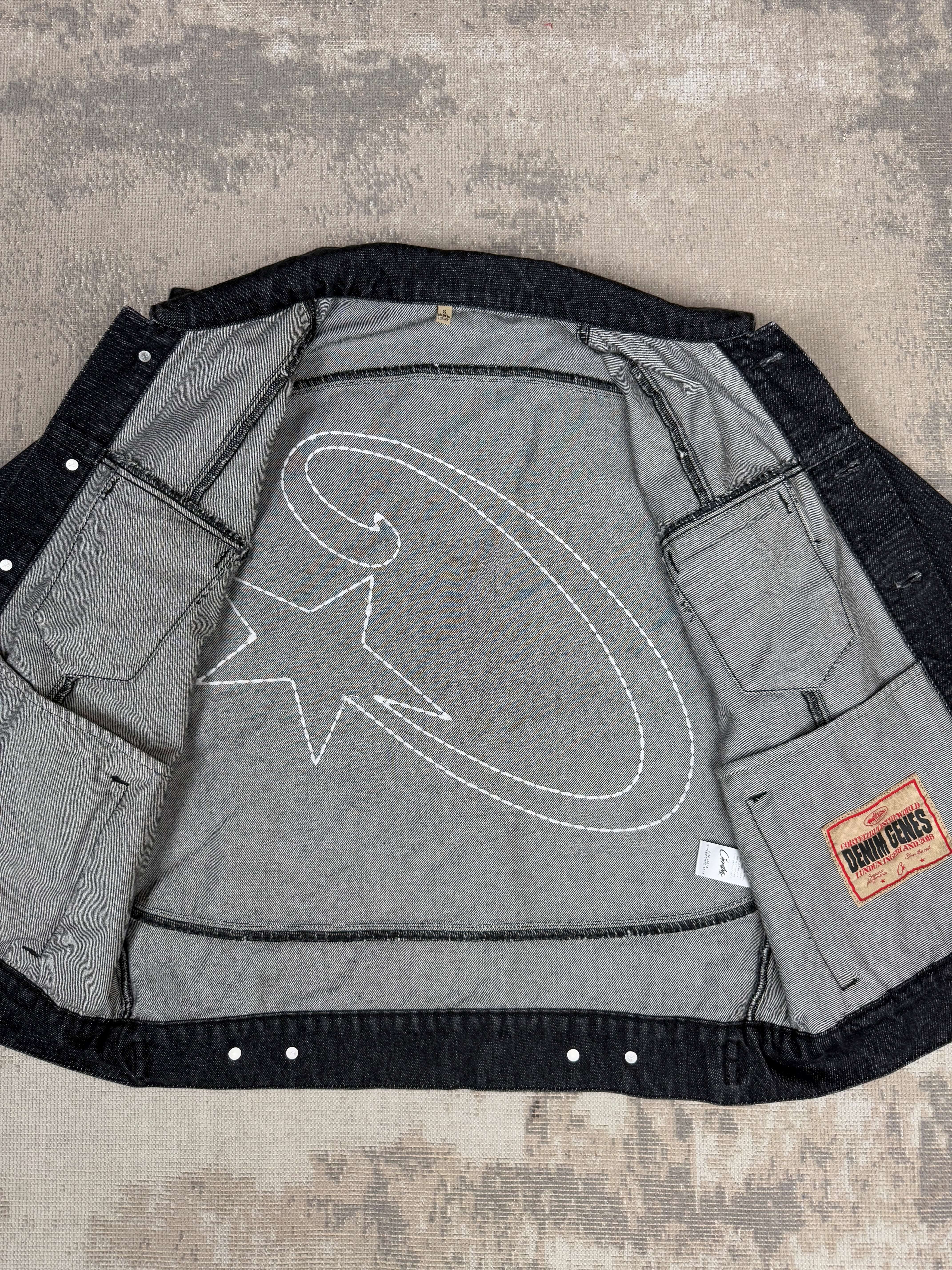 Corteiz C-Star Denim Jacket - Black Denim (Unused) Corteiz