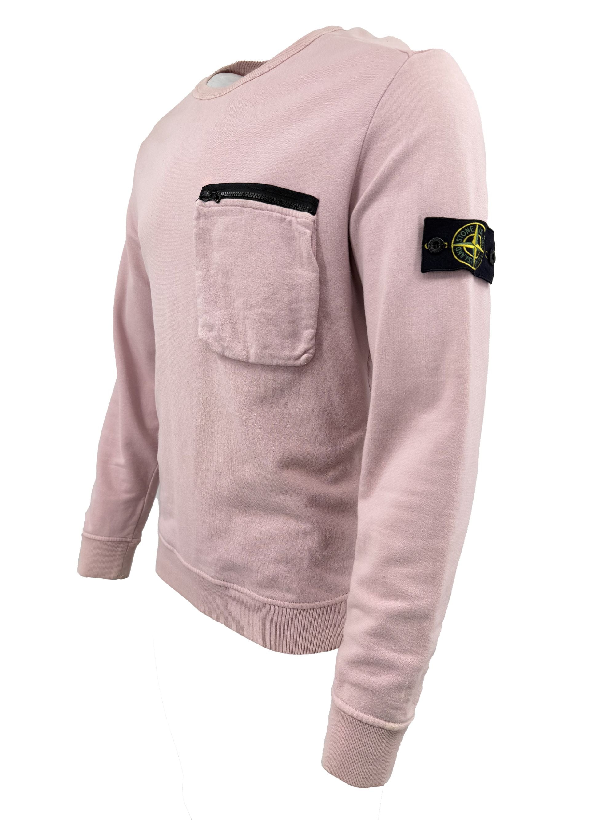 Stone Island Pocket Detail Sweatshirt - Pink Stone Island