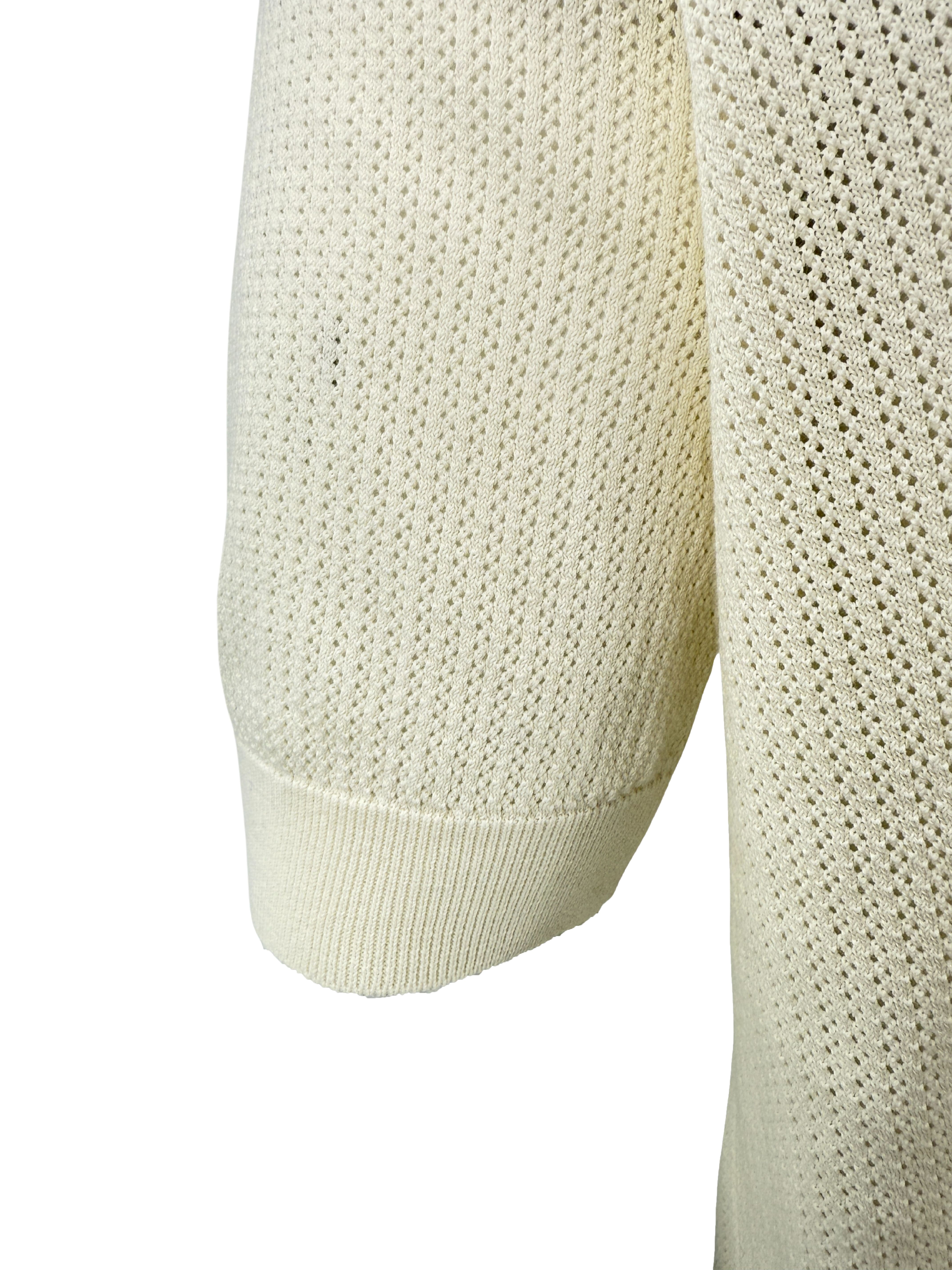 Dolce & Gabanna Knit Polo - Cream Dolce & Gabbana