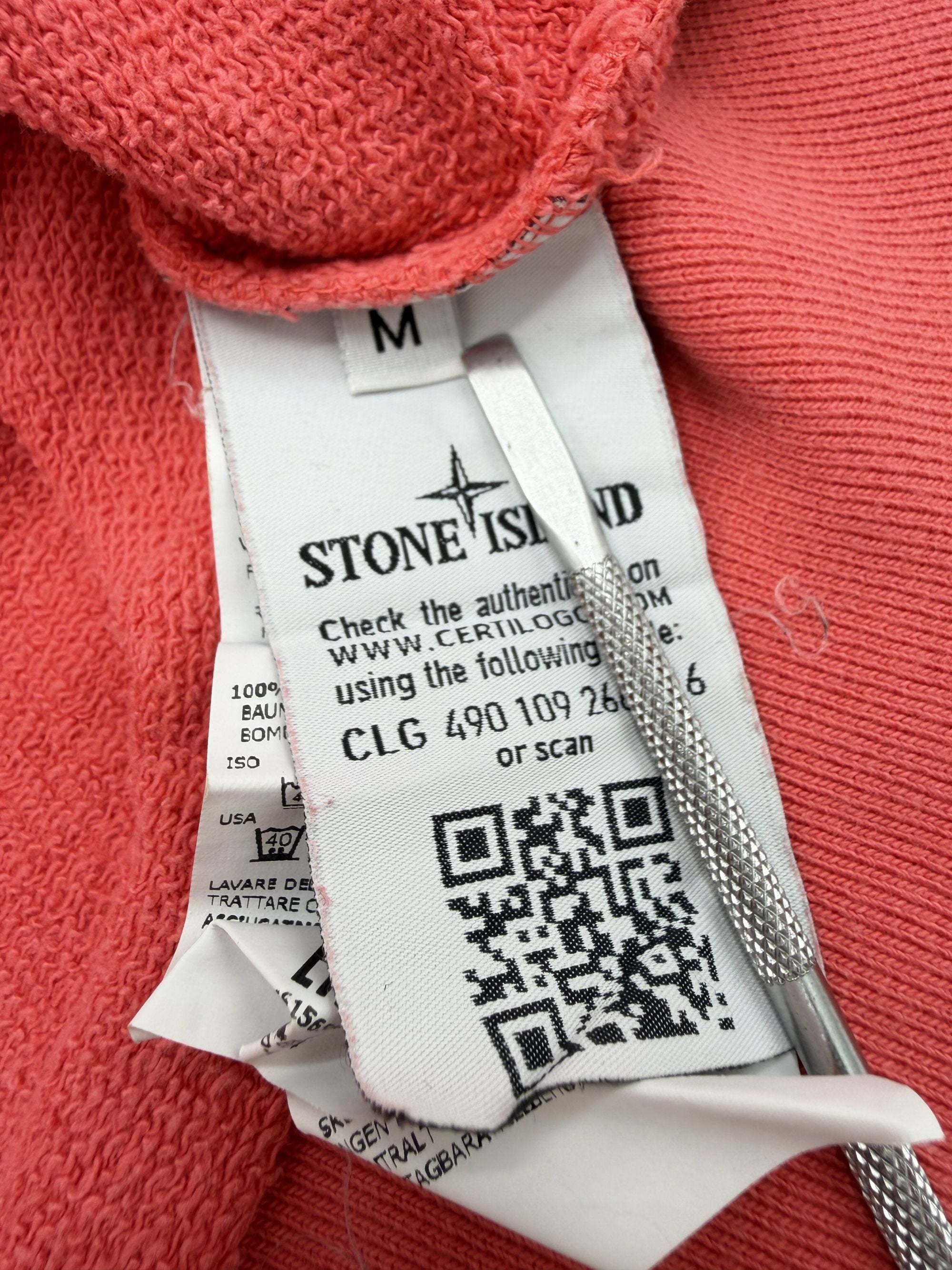 Stone Island Pocket Detail Sweatshirt - Coral Stone Island