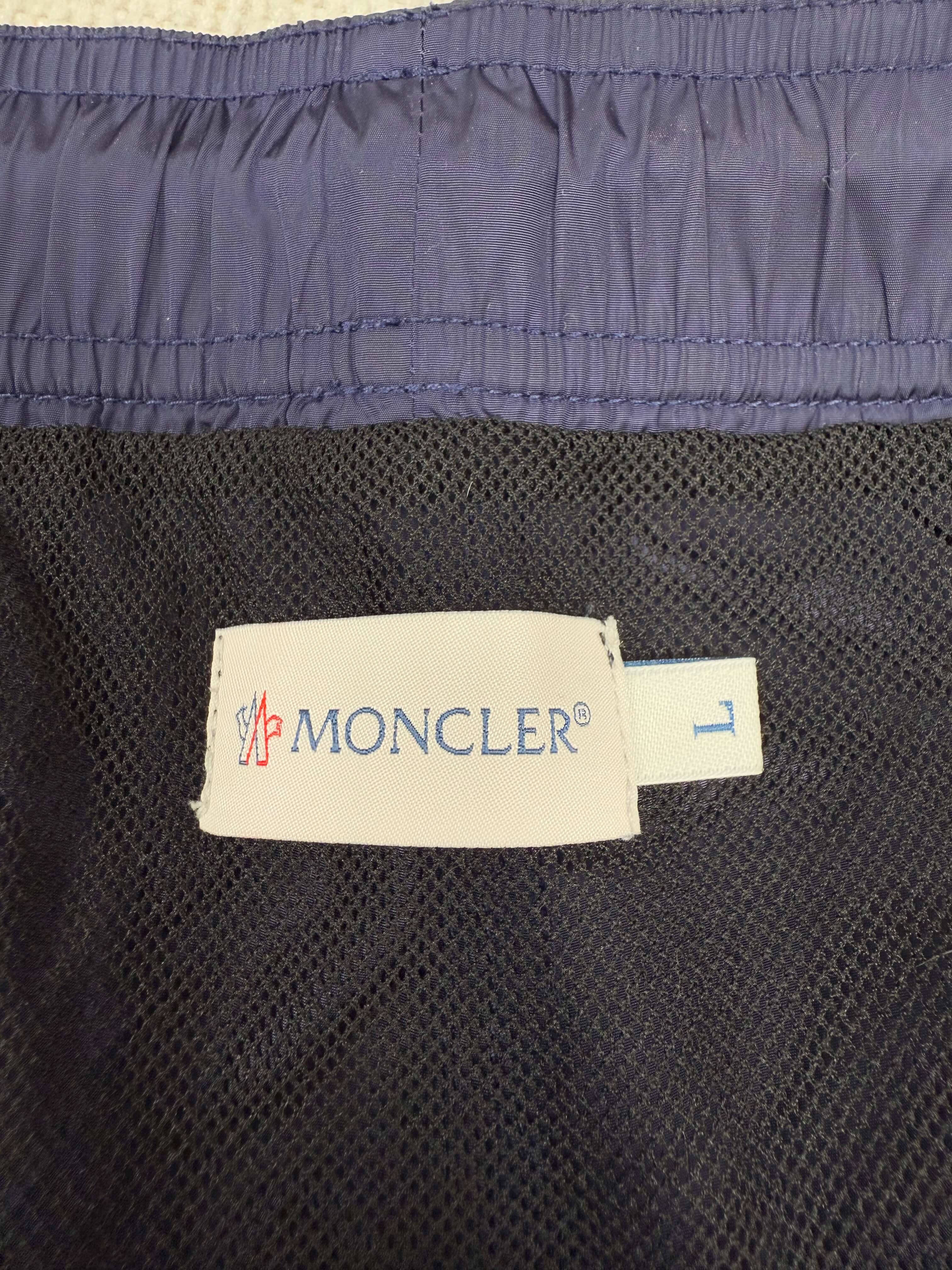 Moncler Badge Logo Swim Shorts - Navy Moncler