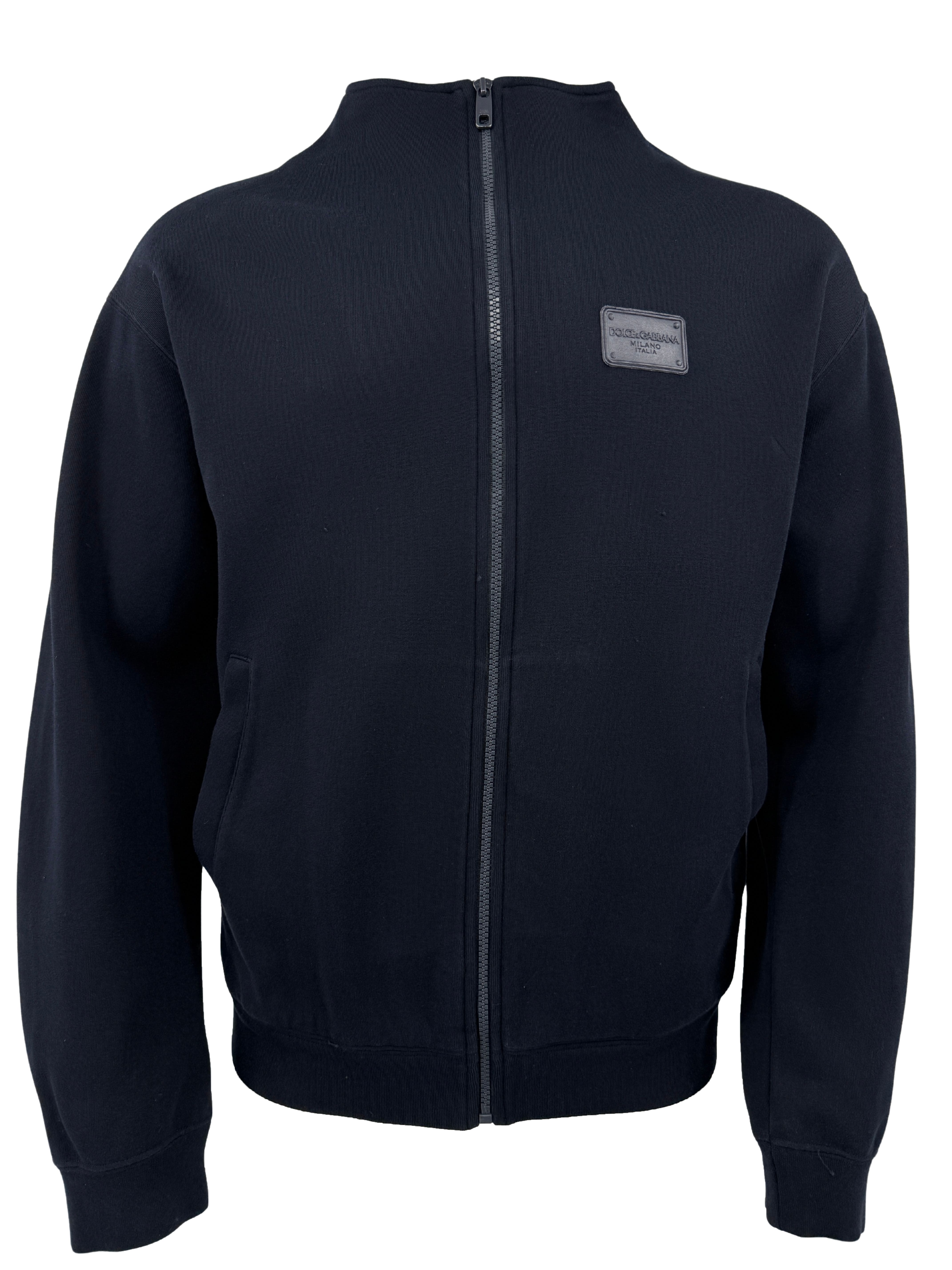 Dolce & Gabbana Plaque Track Jacket - Navy Dolce & Gabbana