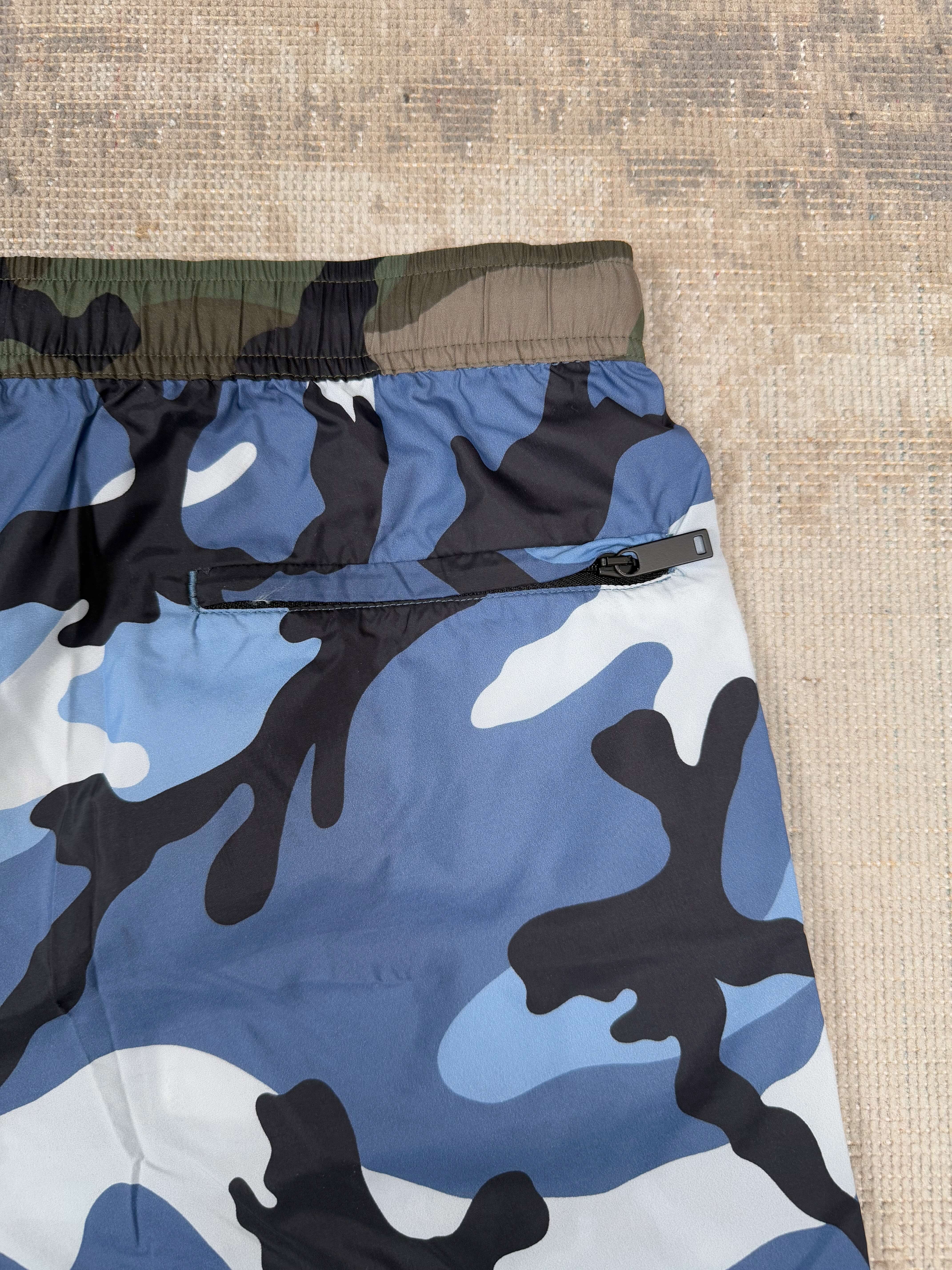 Valentino Camo Swim Shorts - Blue Valentino