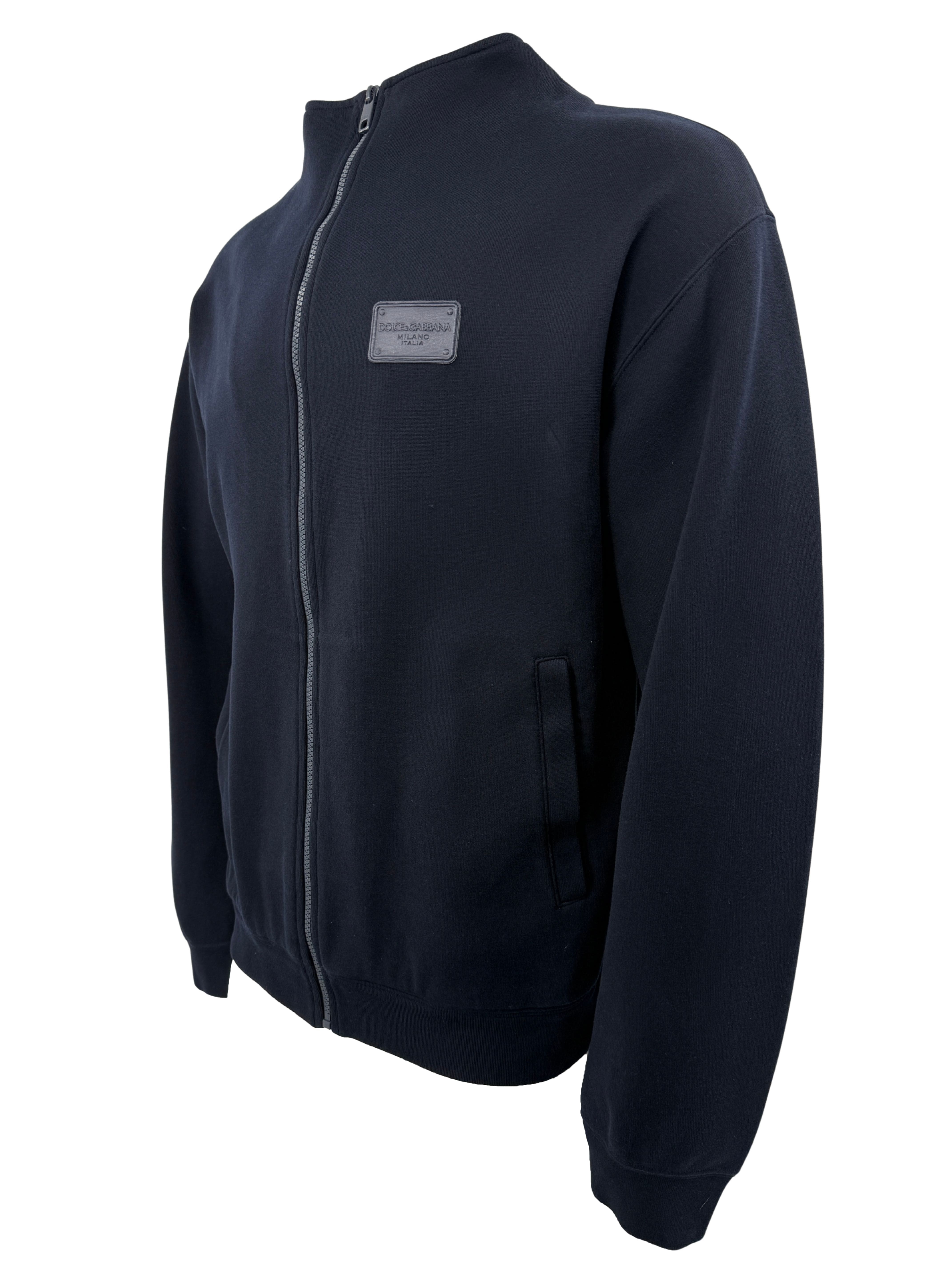 Dolce & Gabbana Plaque Track Jacket - Navy Dolce & Gabbana