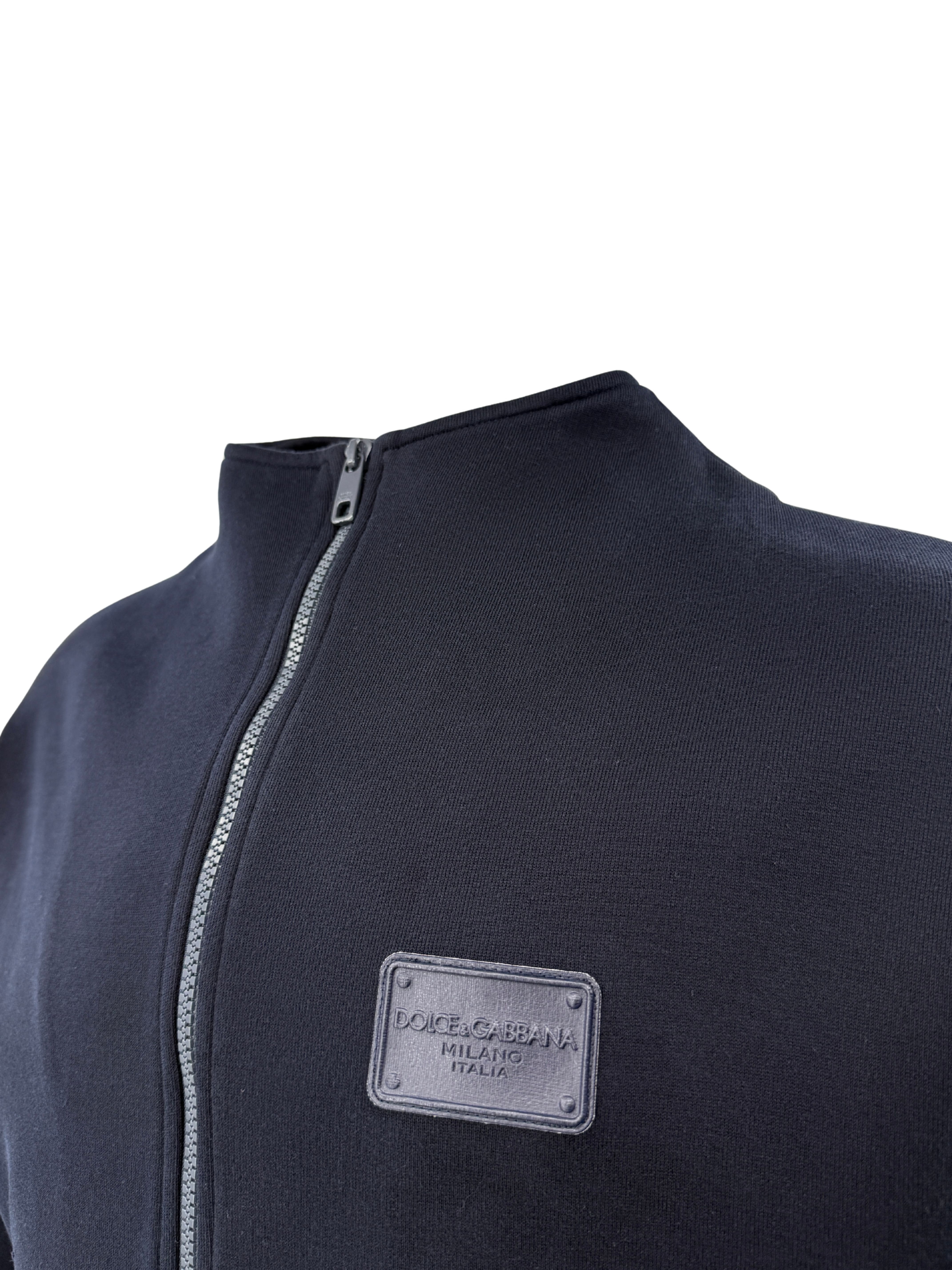 Dolce & Gabbana Plaque Track Jacket - Navy Dolce & Gabbana