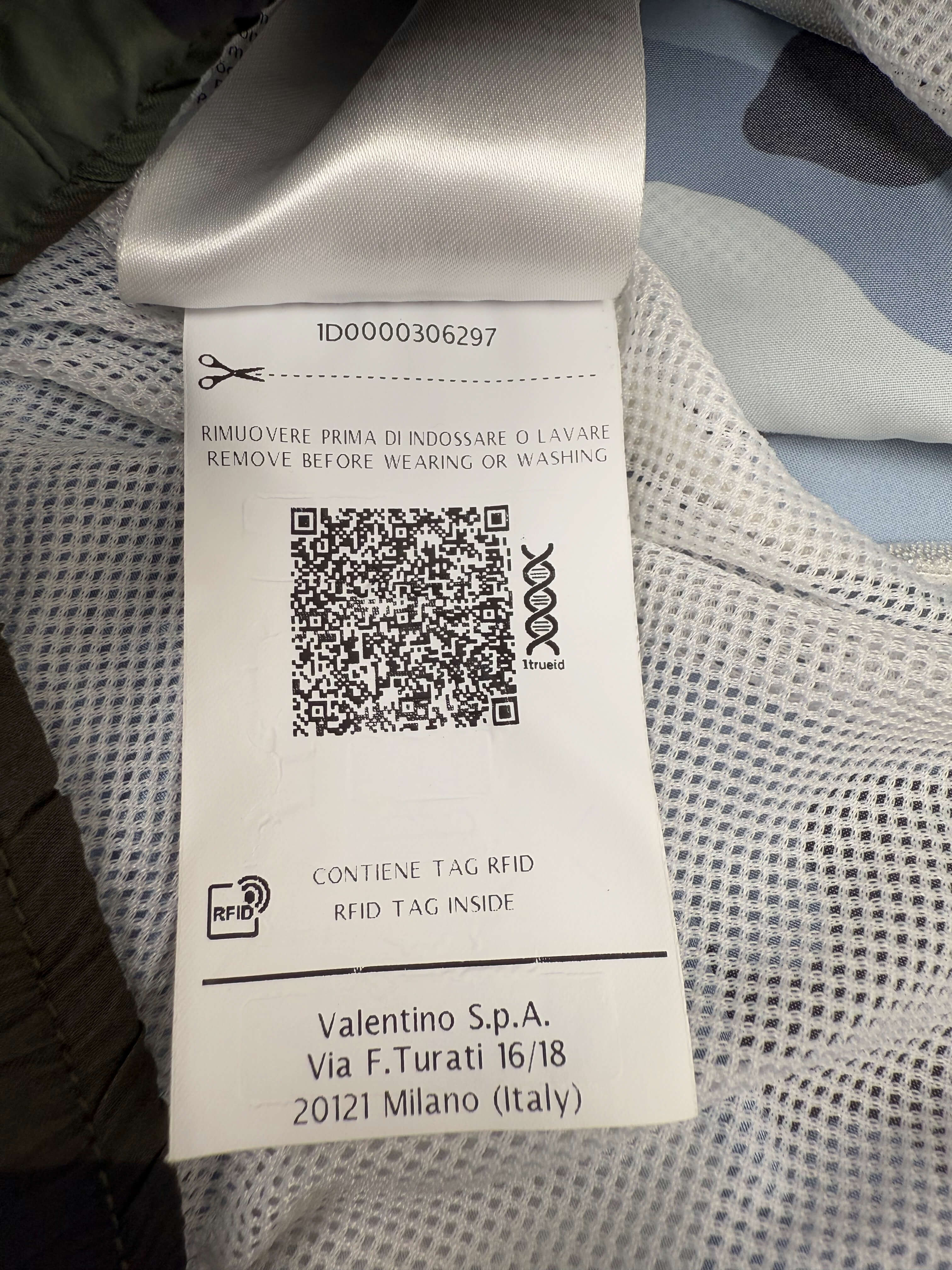 Valentino Camo Swim Shorts - Blue Valentino
