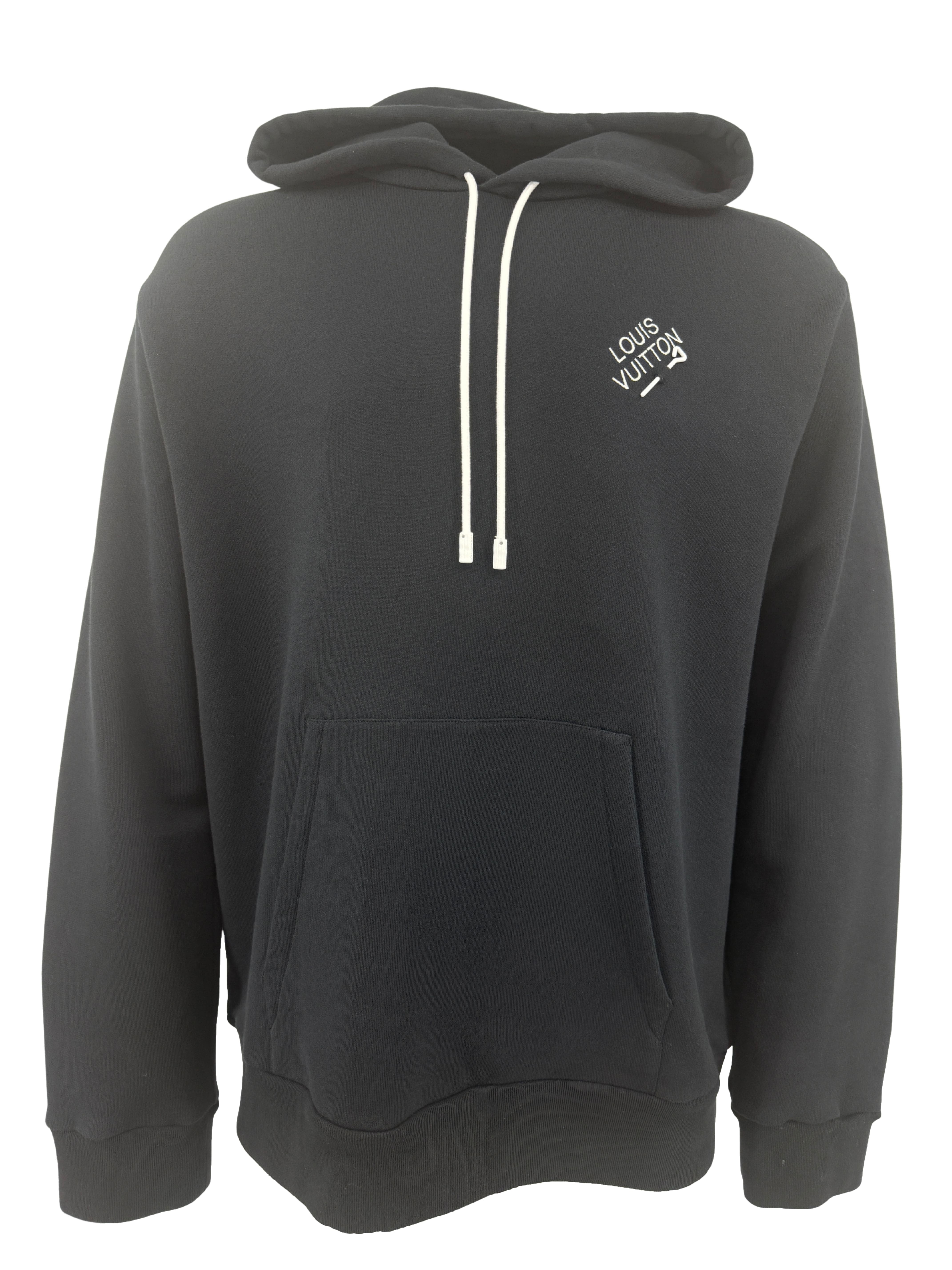 Louis Vuitton Signature Pin Hoodie - Black Louis Vuitton