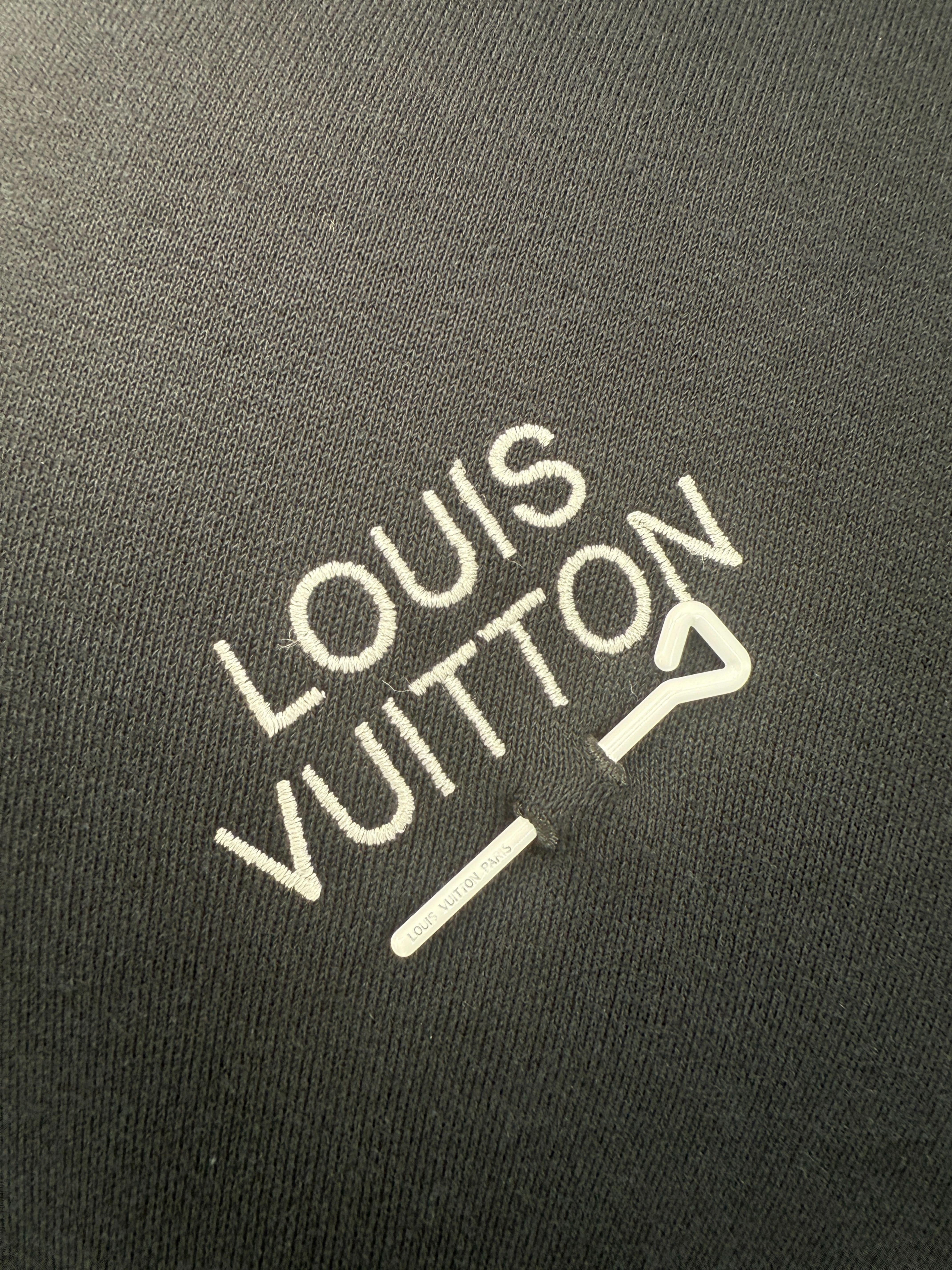 Louis Vuitton Signature Pin Hoodie - Black Louis Vuitton