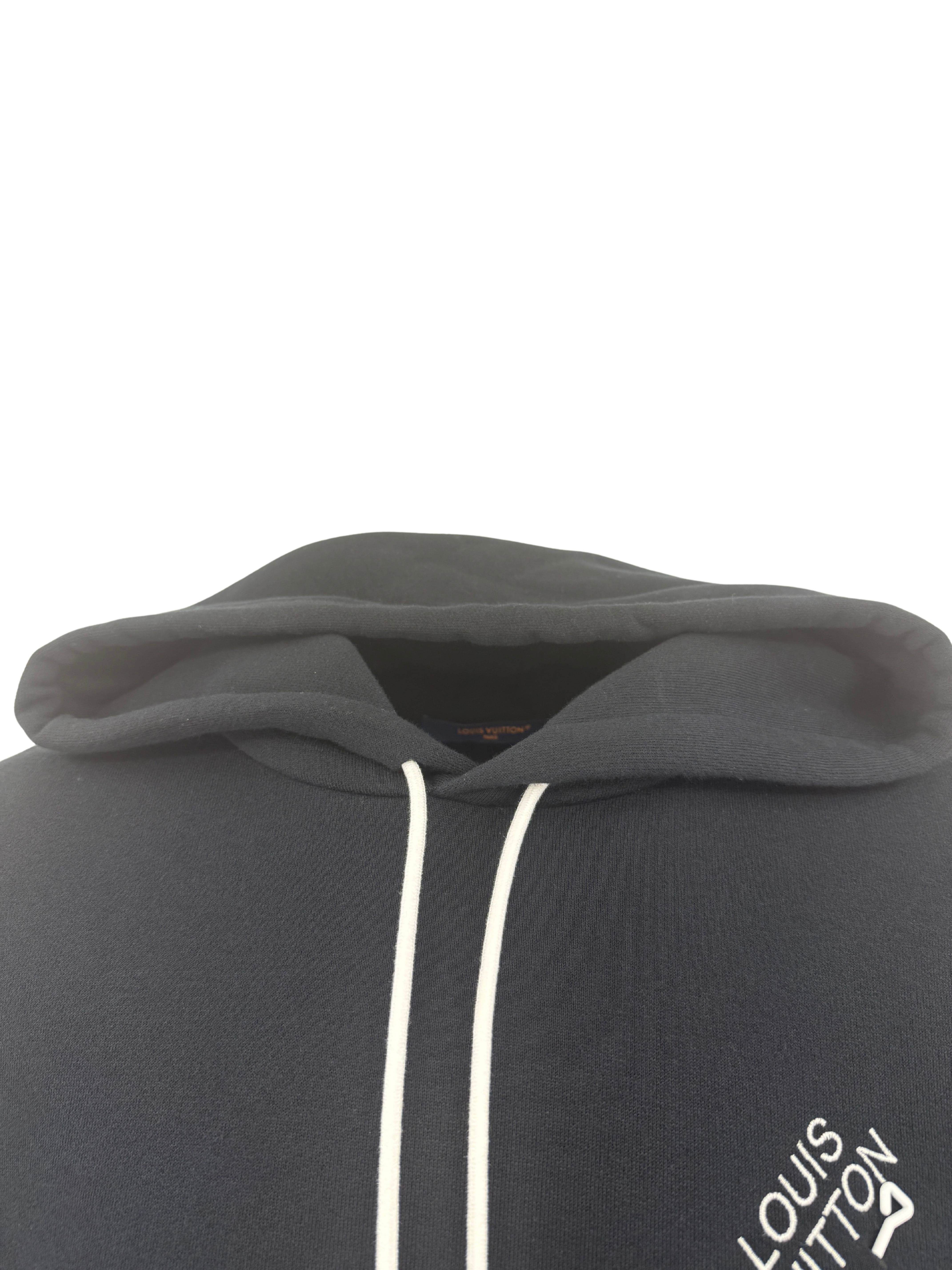 Louis Vuitton Signature Pin Hoodie - Black Louis Vuitton