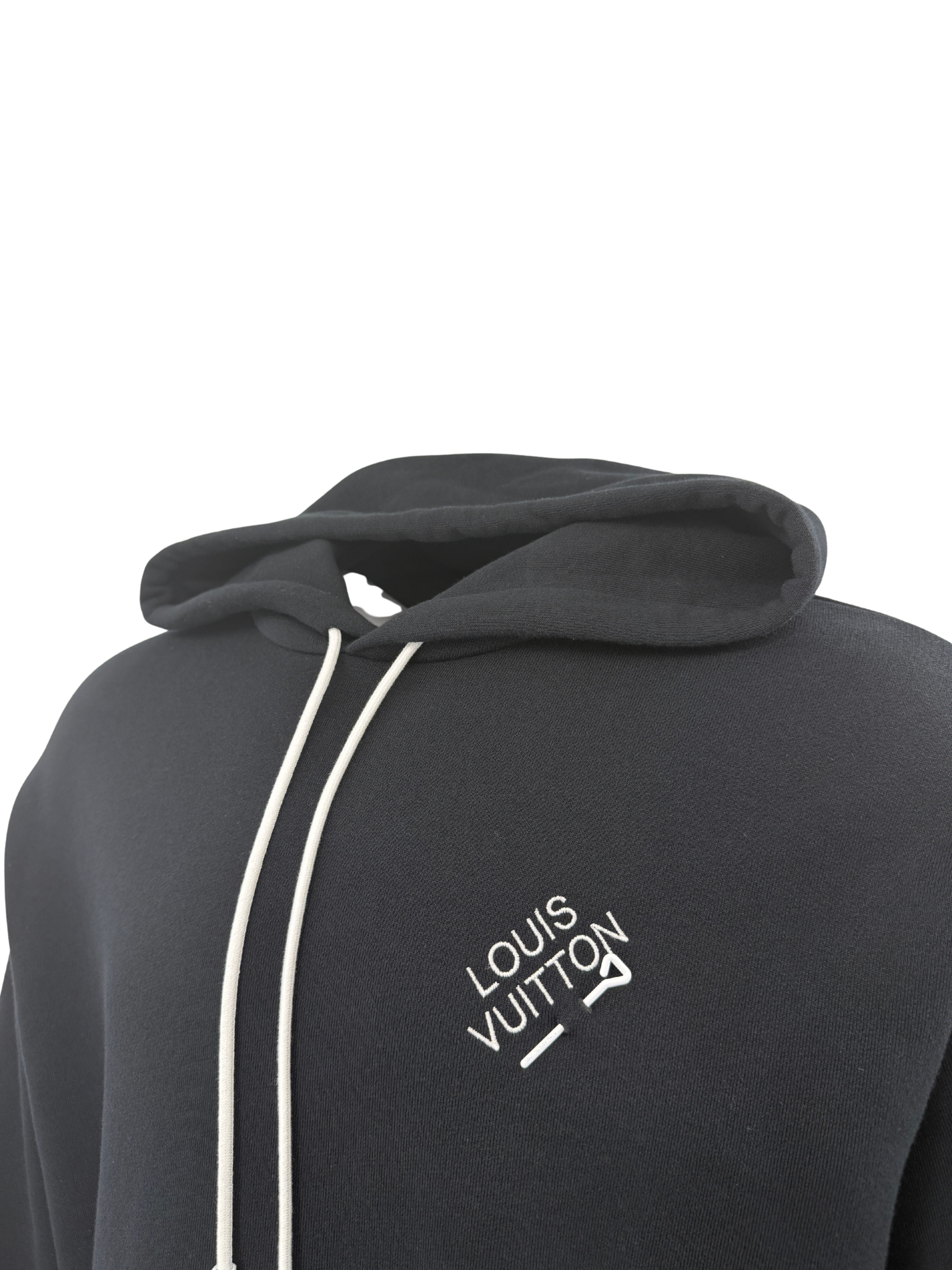 Louis Vuitton Signature Pin Hoodie - Black Louis Vuitton