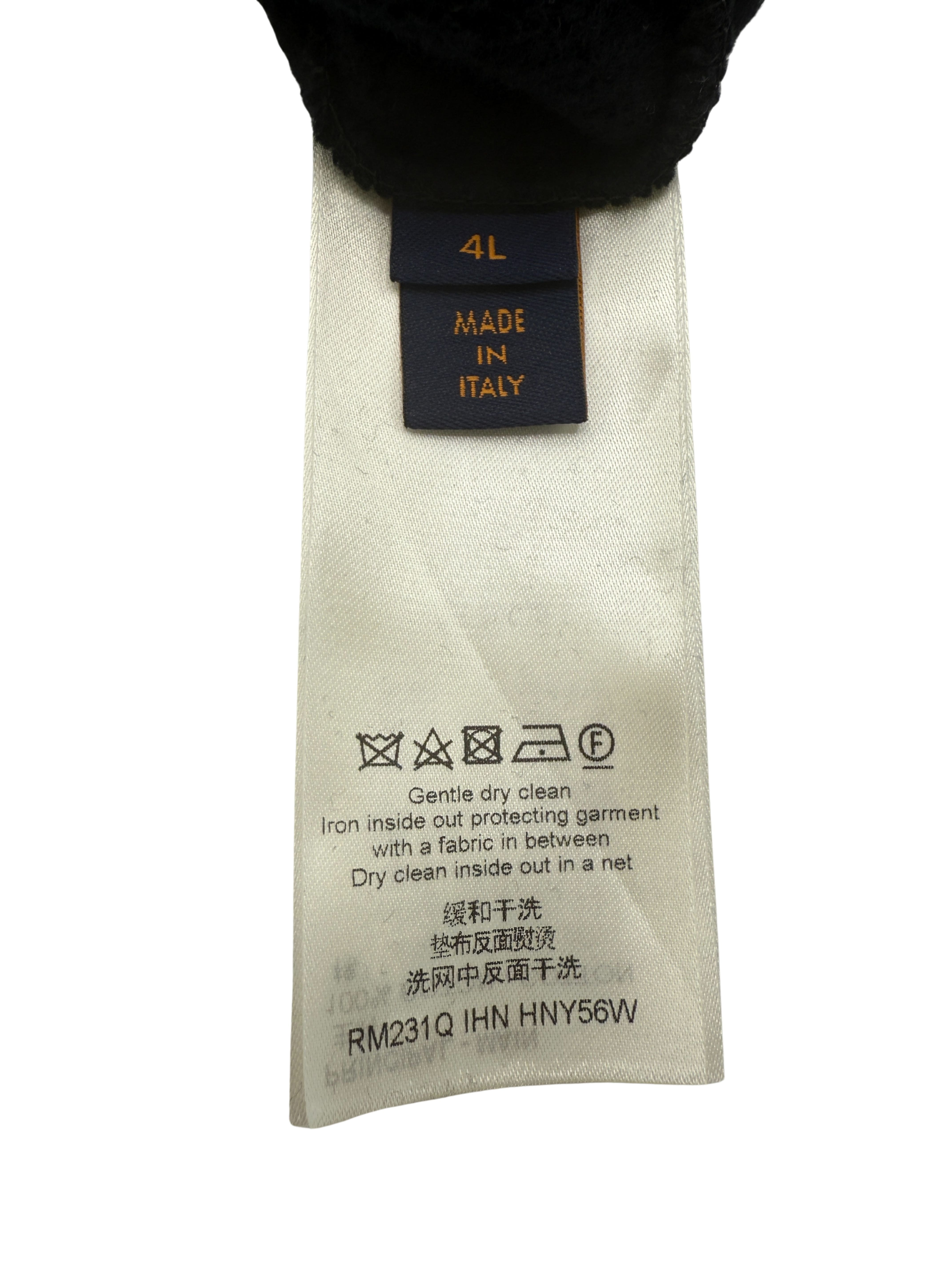 Louis Vuitton Signature Pin Hoodie - Black Louis Vuitton