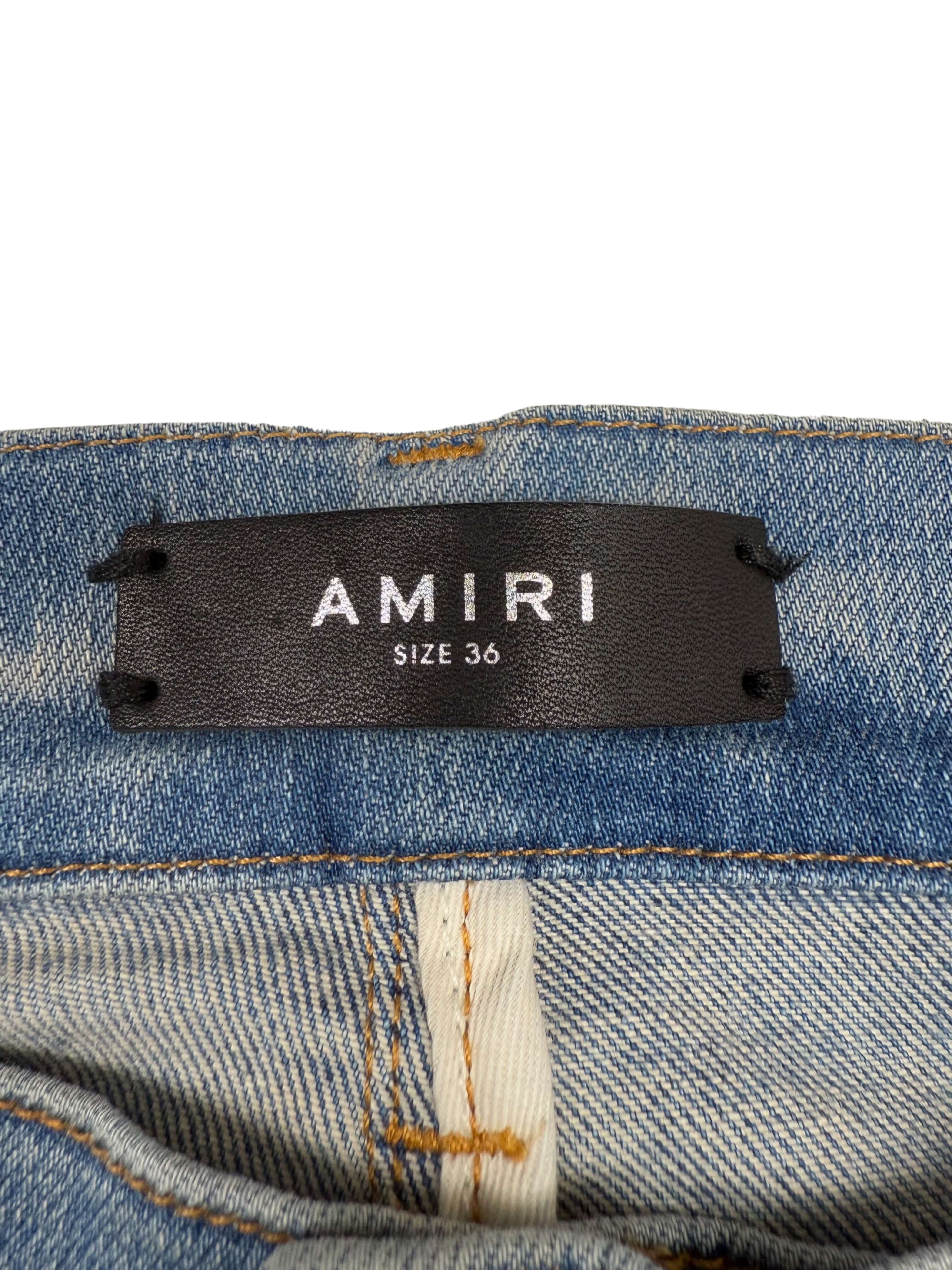 Amiri Bandana Jeans - Light Denim