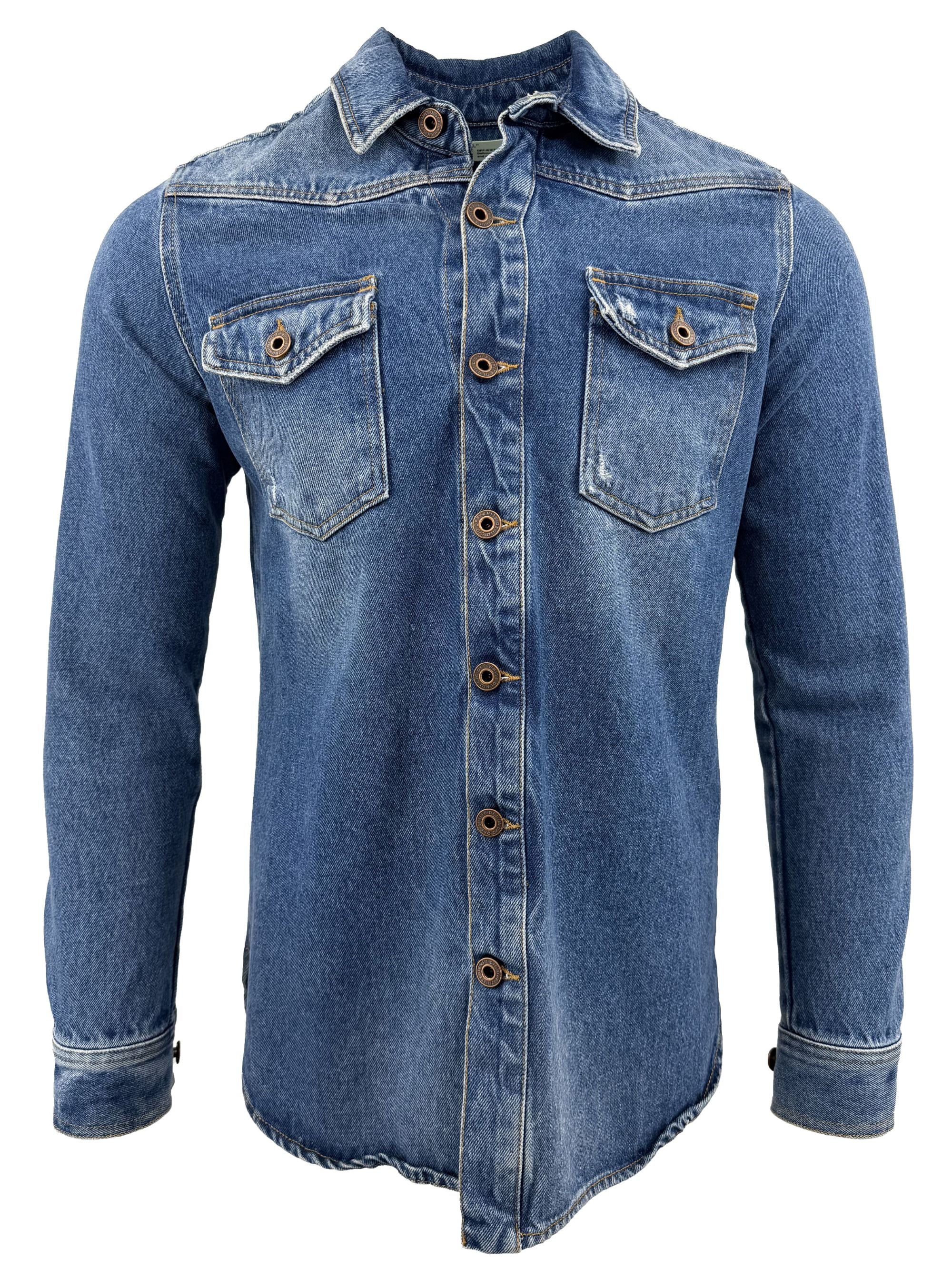 Off White Denim Jacket - Blue Off-White
