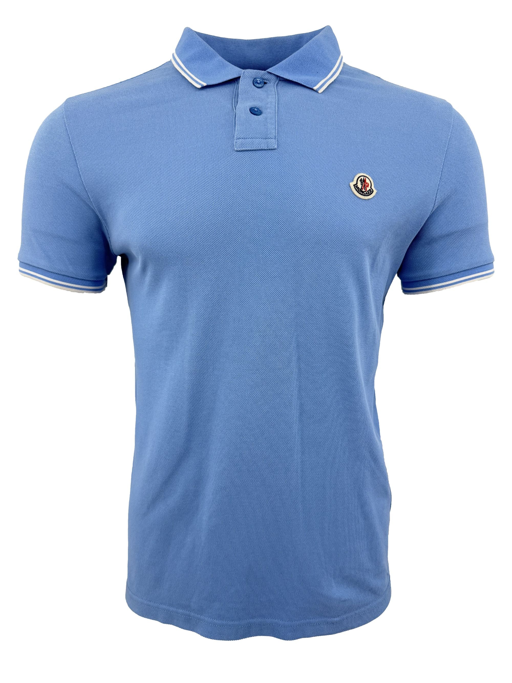 Moncler Badge Polo - Blue Moncler