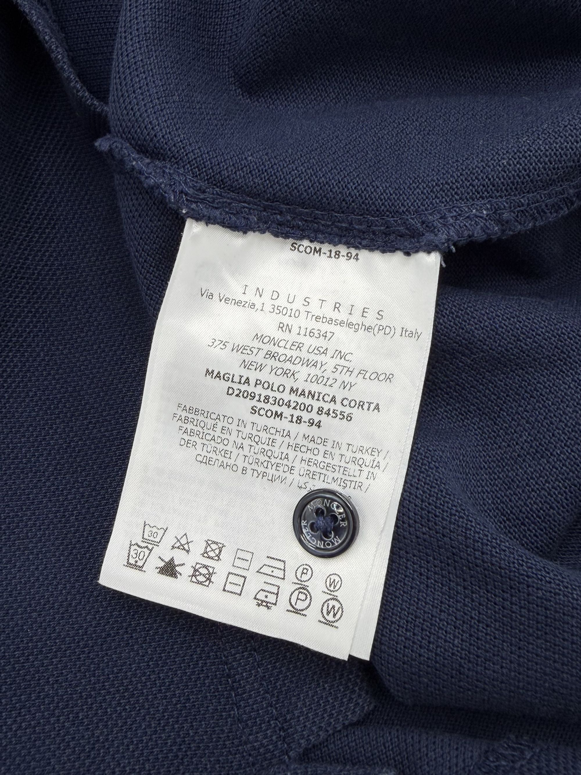 Moncler Double Badge Polo - Navy Moncler
