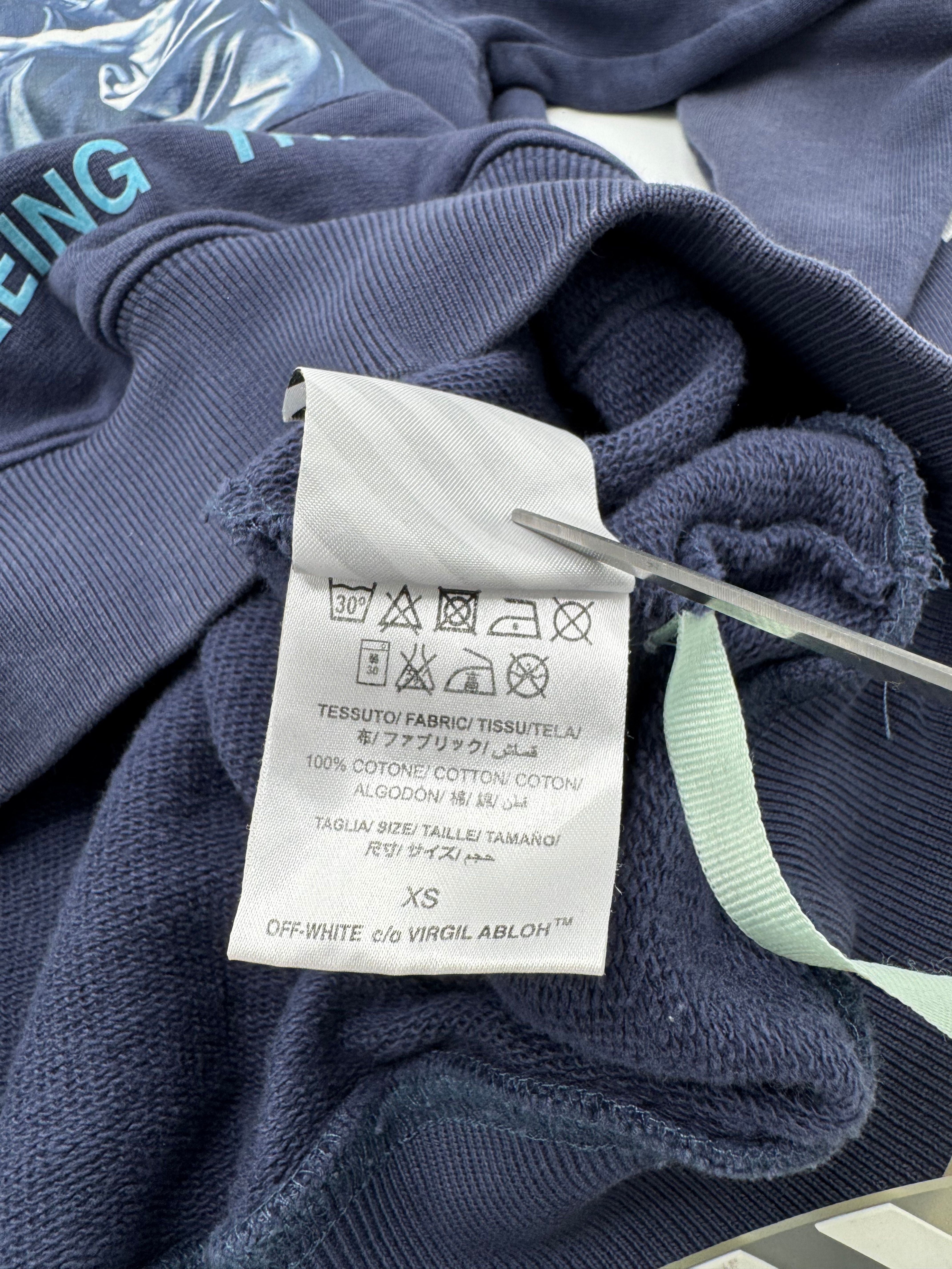 Off-White Caravaggio Hoodie - Blue Off-White