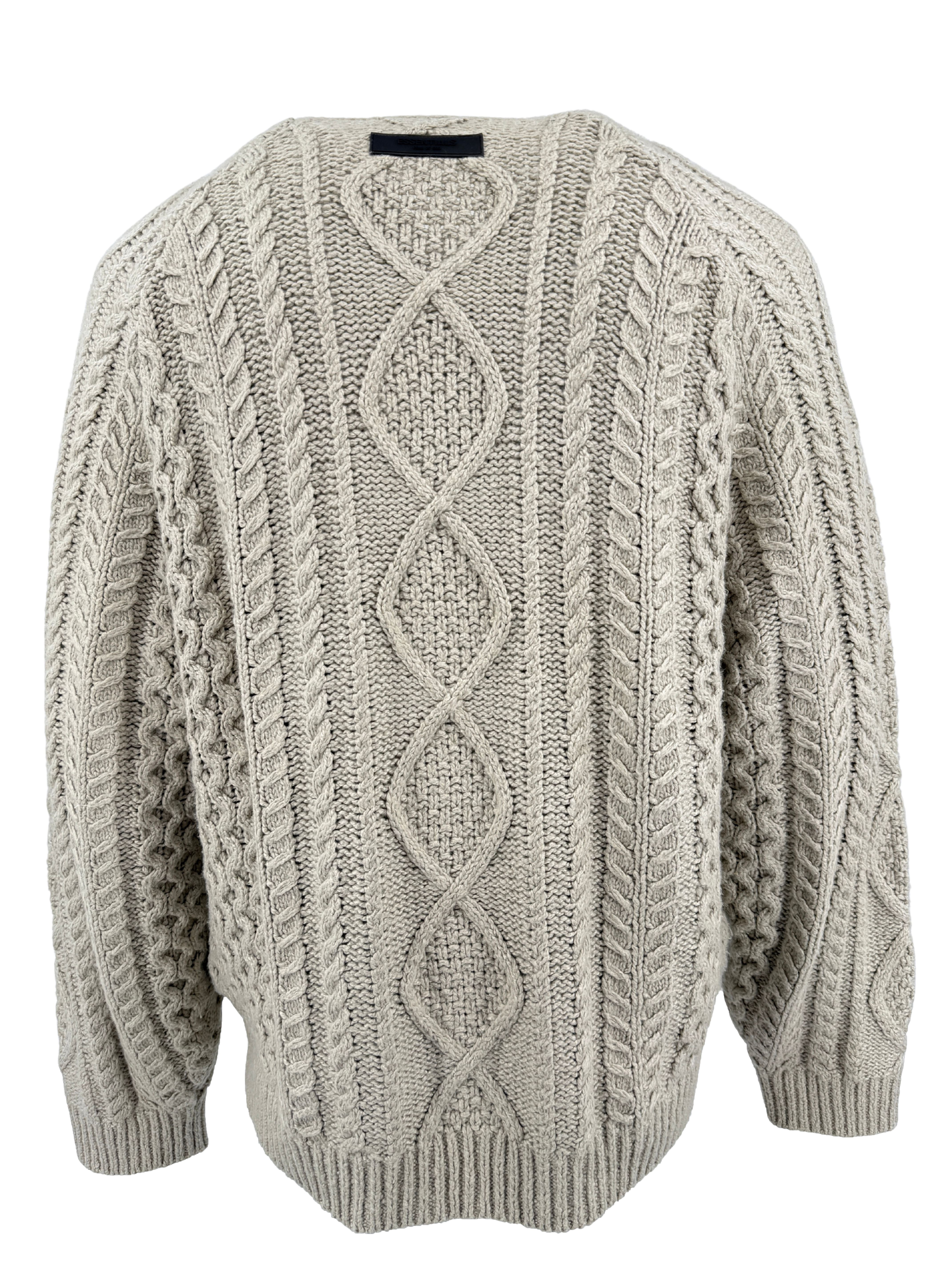 Essentials Cable Knit Jumper - Beige Essentials