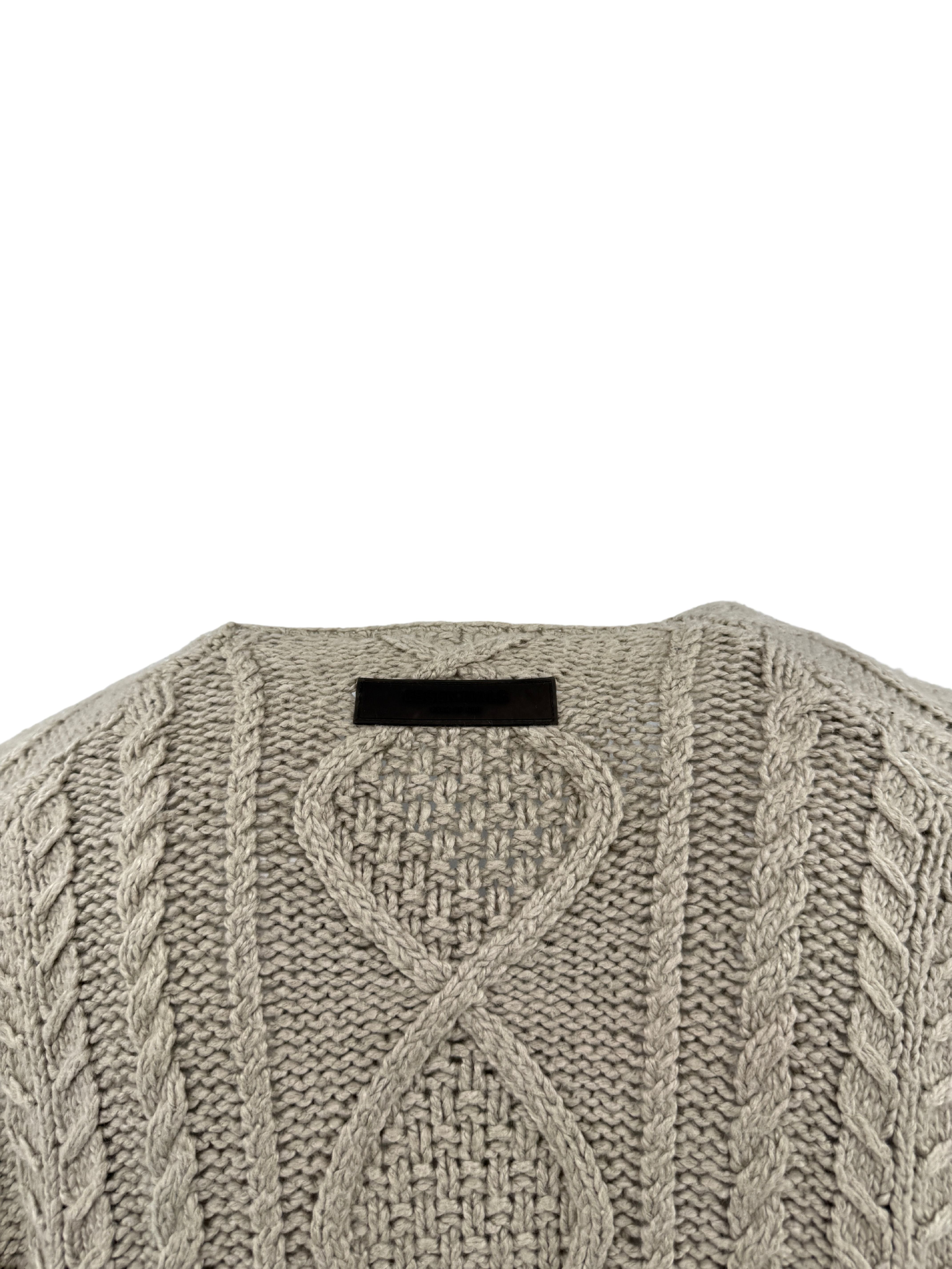 Essentials Cable Knit Jumper - Beige Essentials