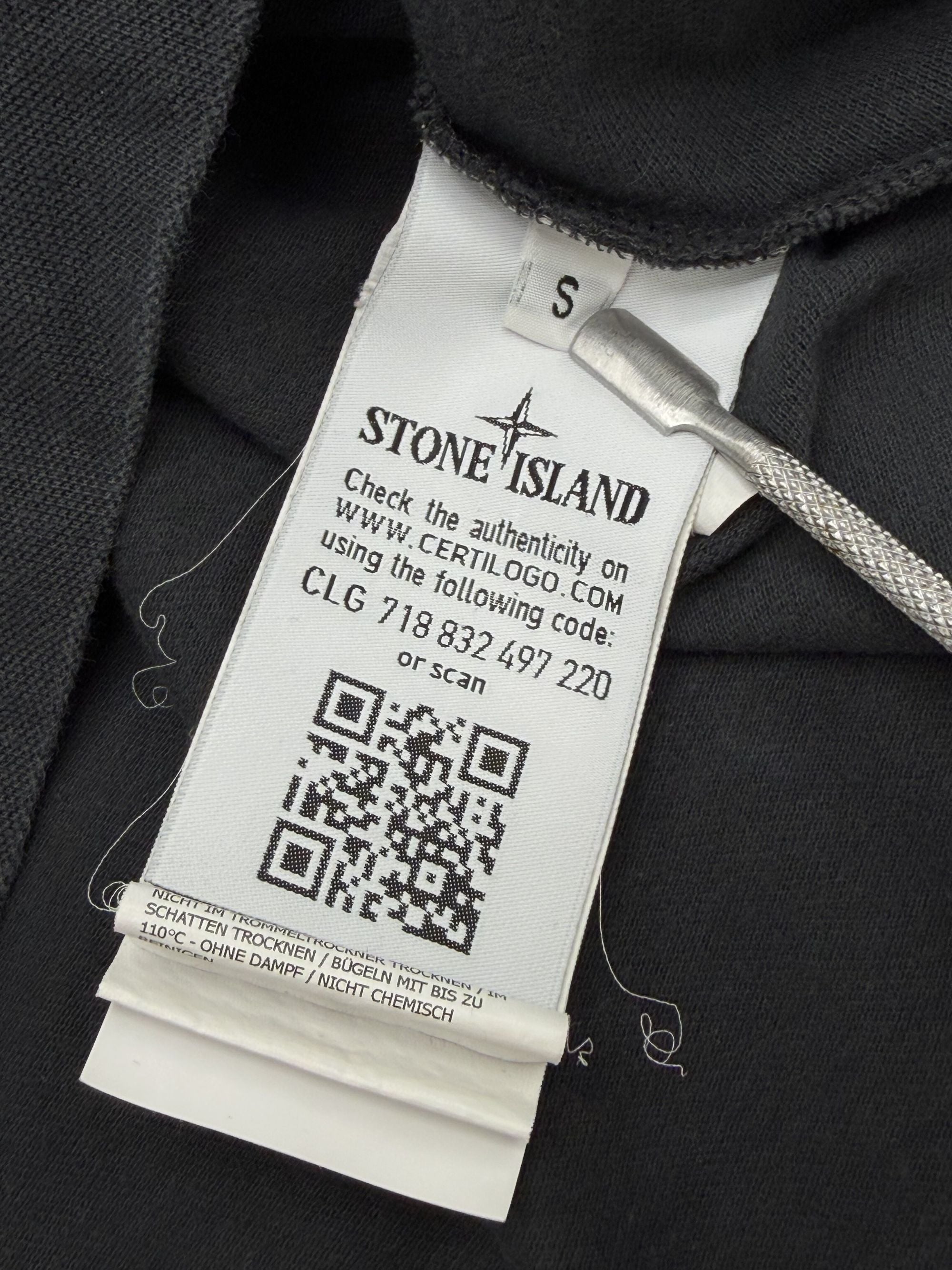 Stone Island Long Sleeve Compass Polo - Grey Stone Island