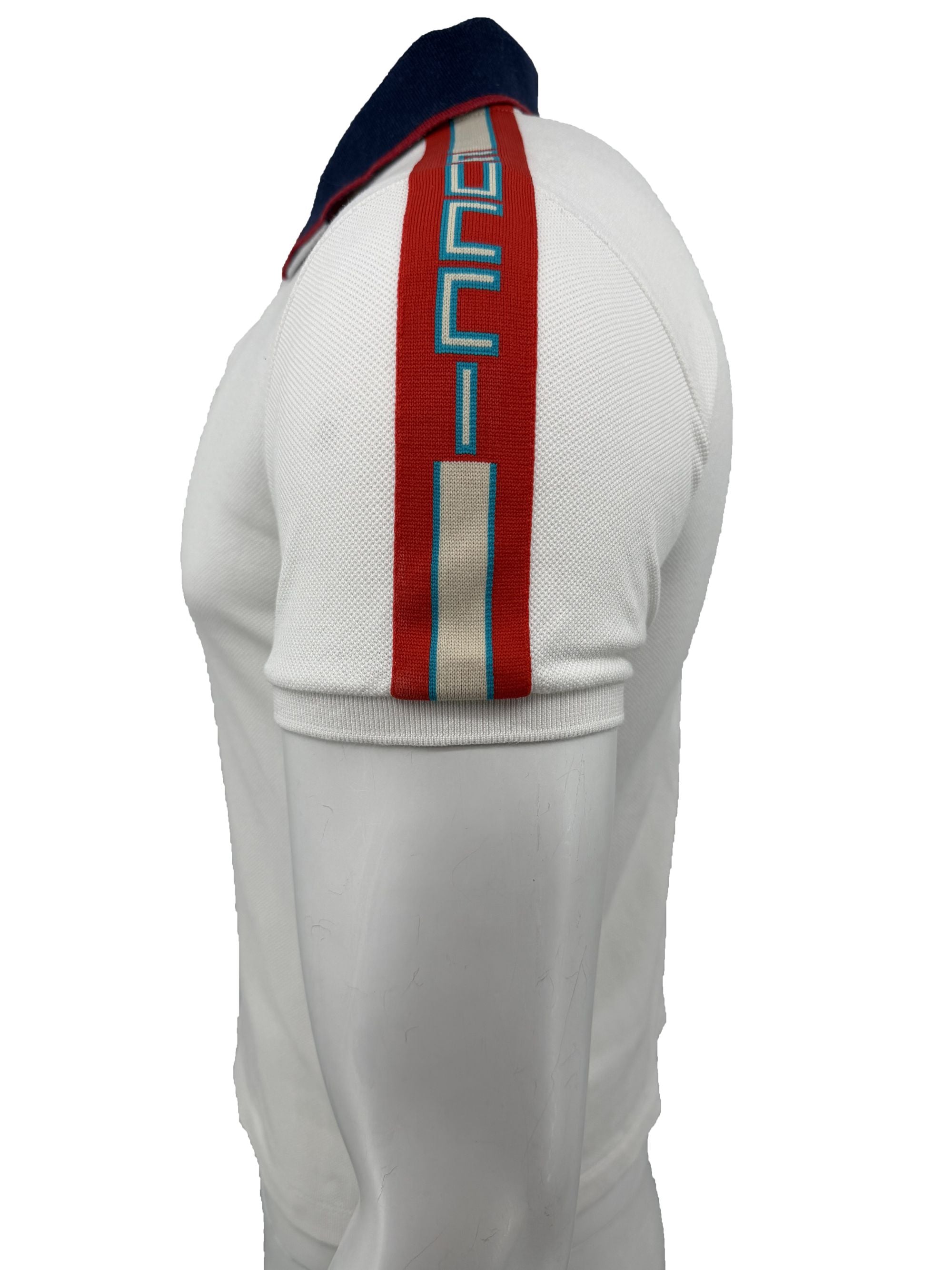Gucci Stripe Polo - White Gucci