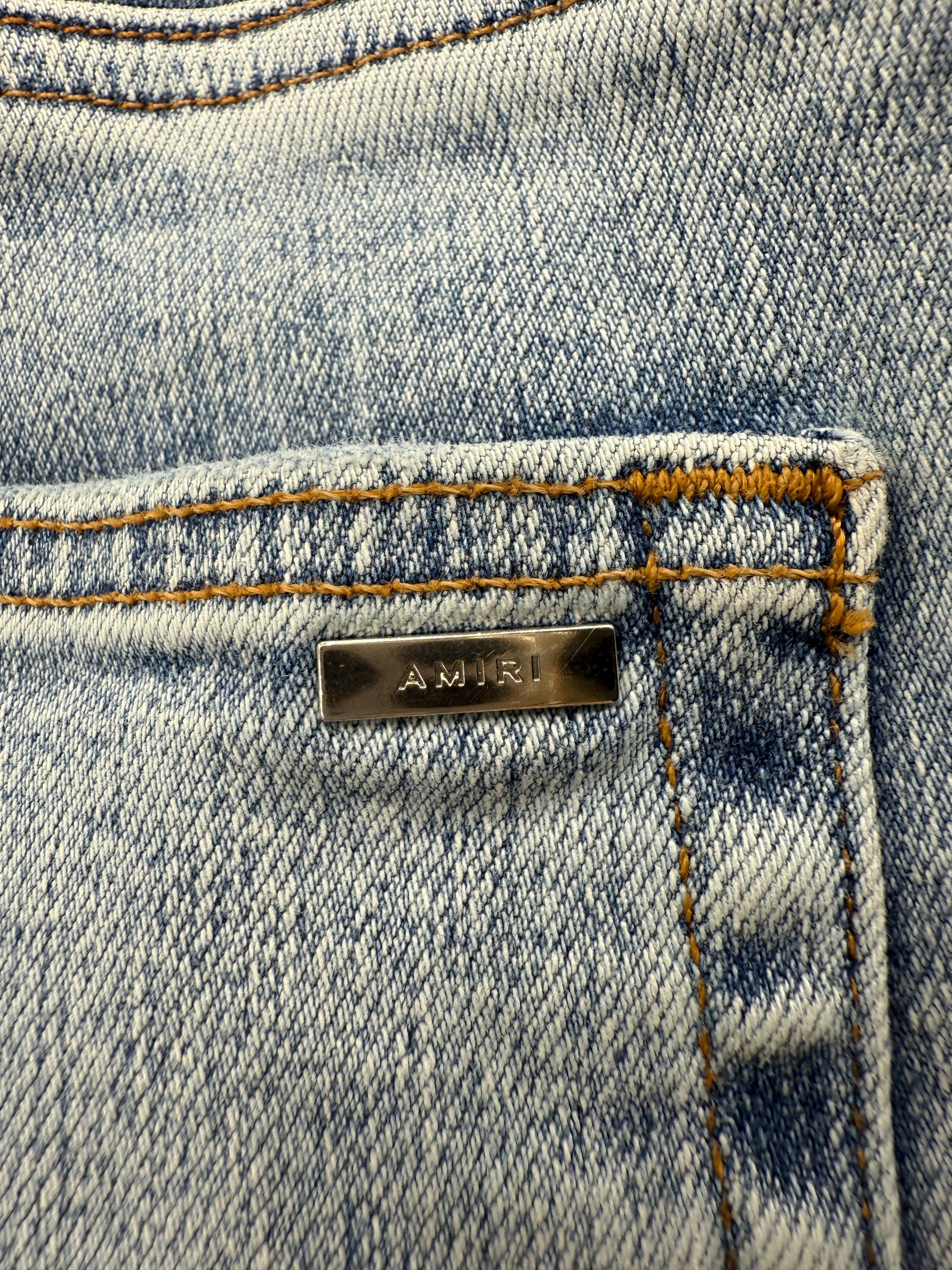 Amiri Distressed Jeans - Light Denim