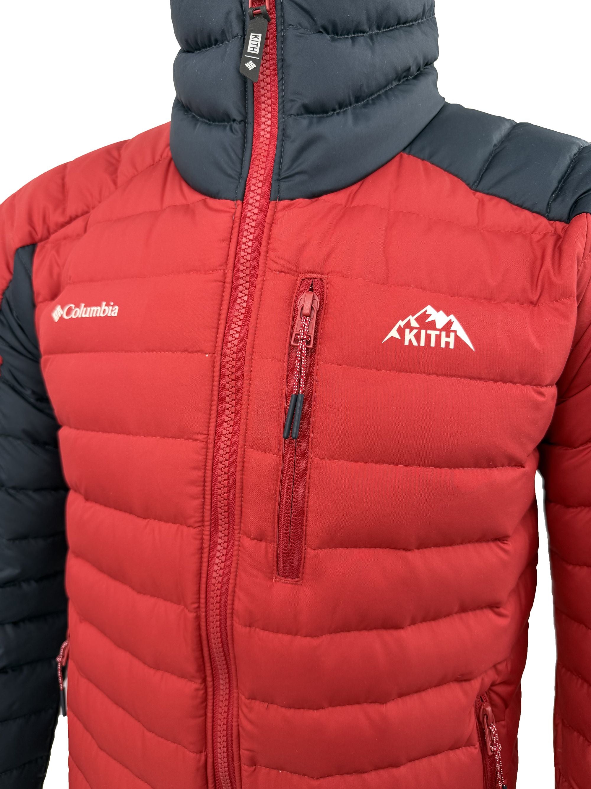 KITH X Columbia Shell + Down Jacket - White/Red KITH