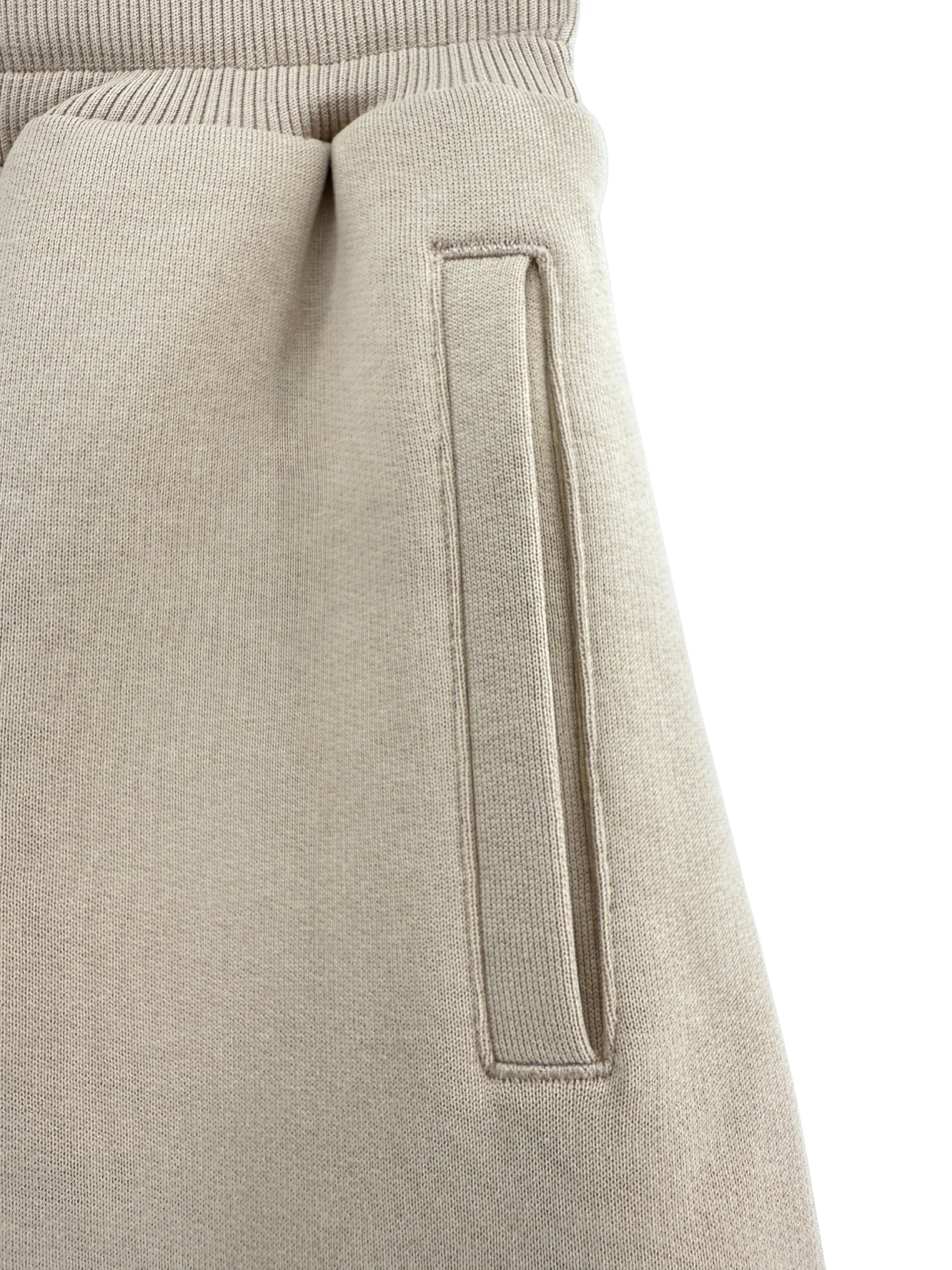 Dolce and Gabbana Logo Cotton Sweat Shorts - Sand Dolce & Gabbana