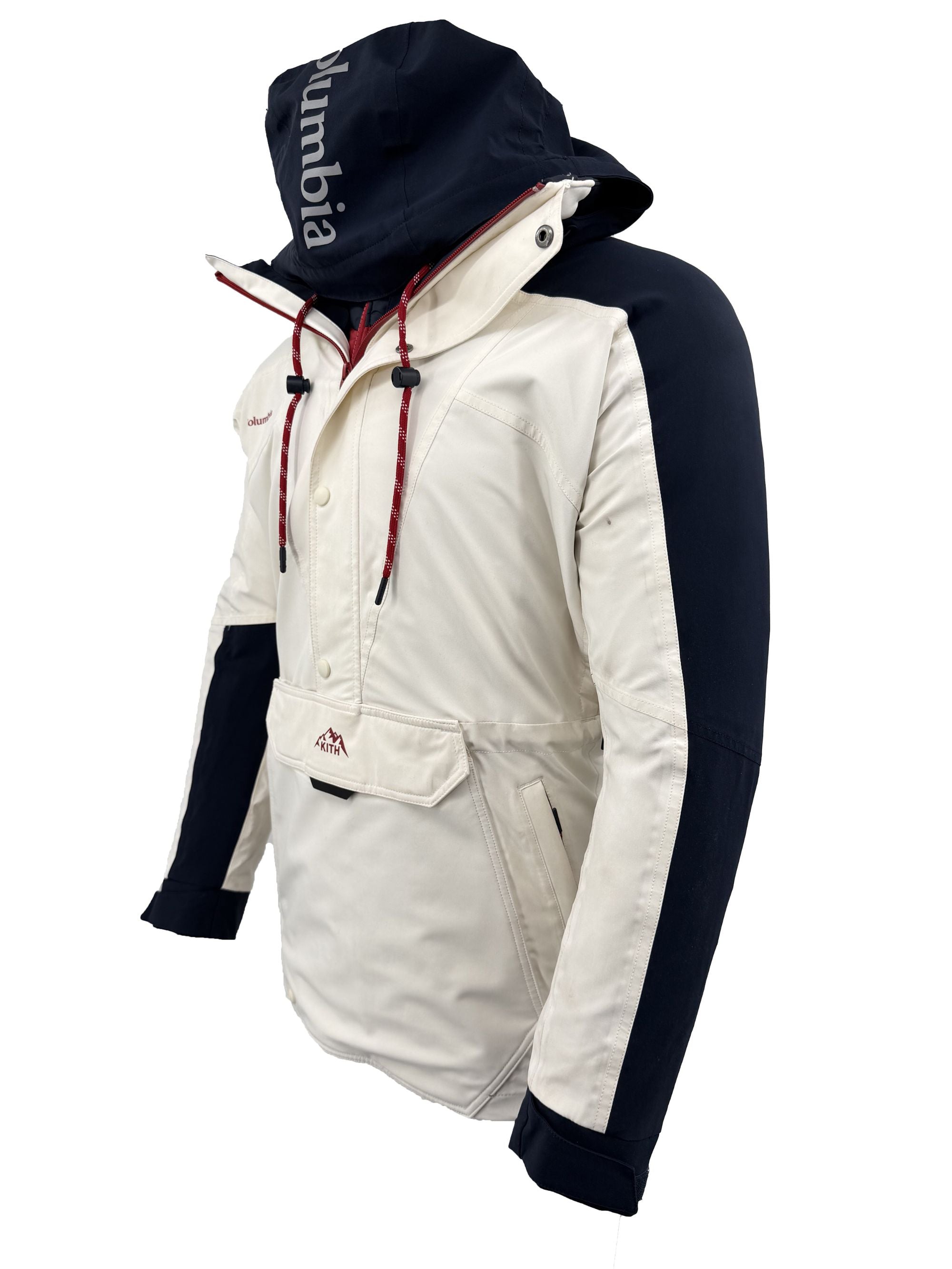 KITH X Columbia Shell + Down Jacket - White/Red KITH