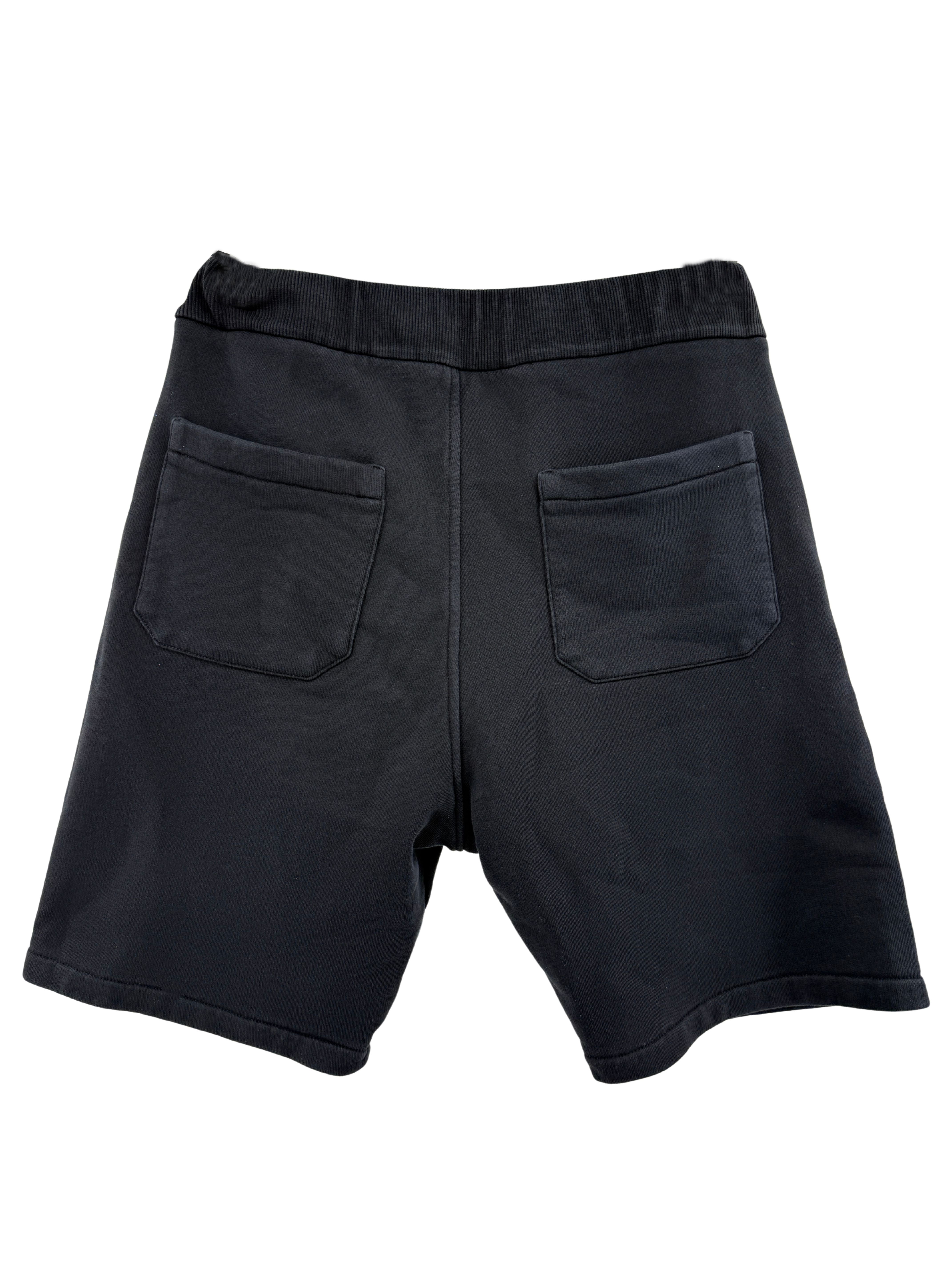 Balmain Embossed Logo Cotton Shorts - Black Balmain