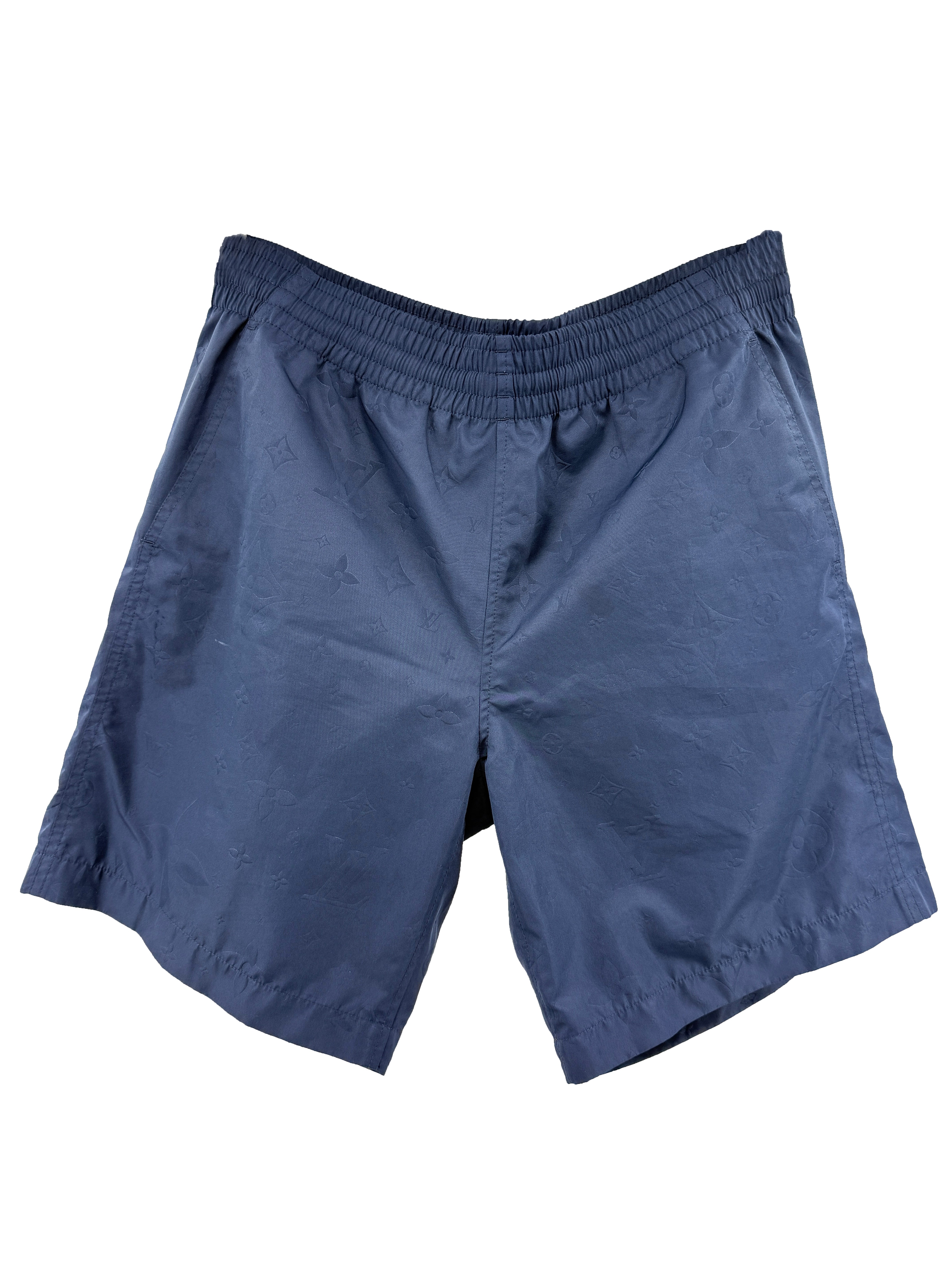 Louis Vuitton Monogram Signature Swim Shorts - Navy Louis Vuitton