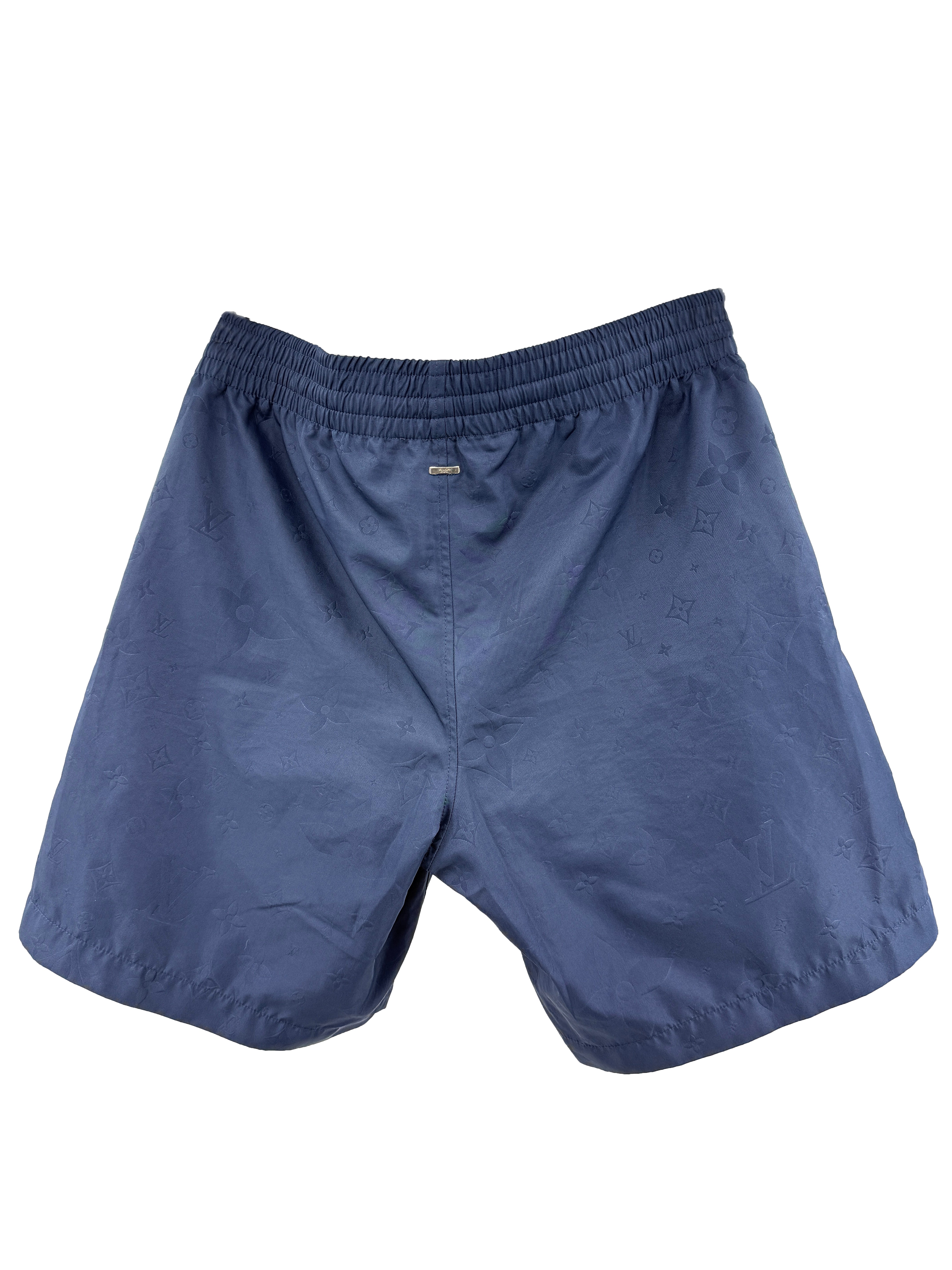 Louis Vuitton Monogram Signature Swim Shorts - Navy Louis Vuitton