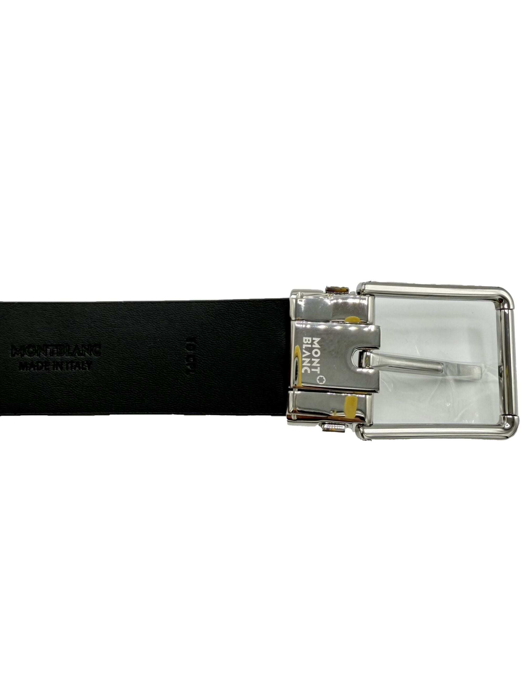 Montblanc Leather Belt - Green (Unused) Montblanc