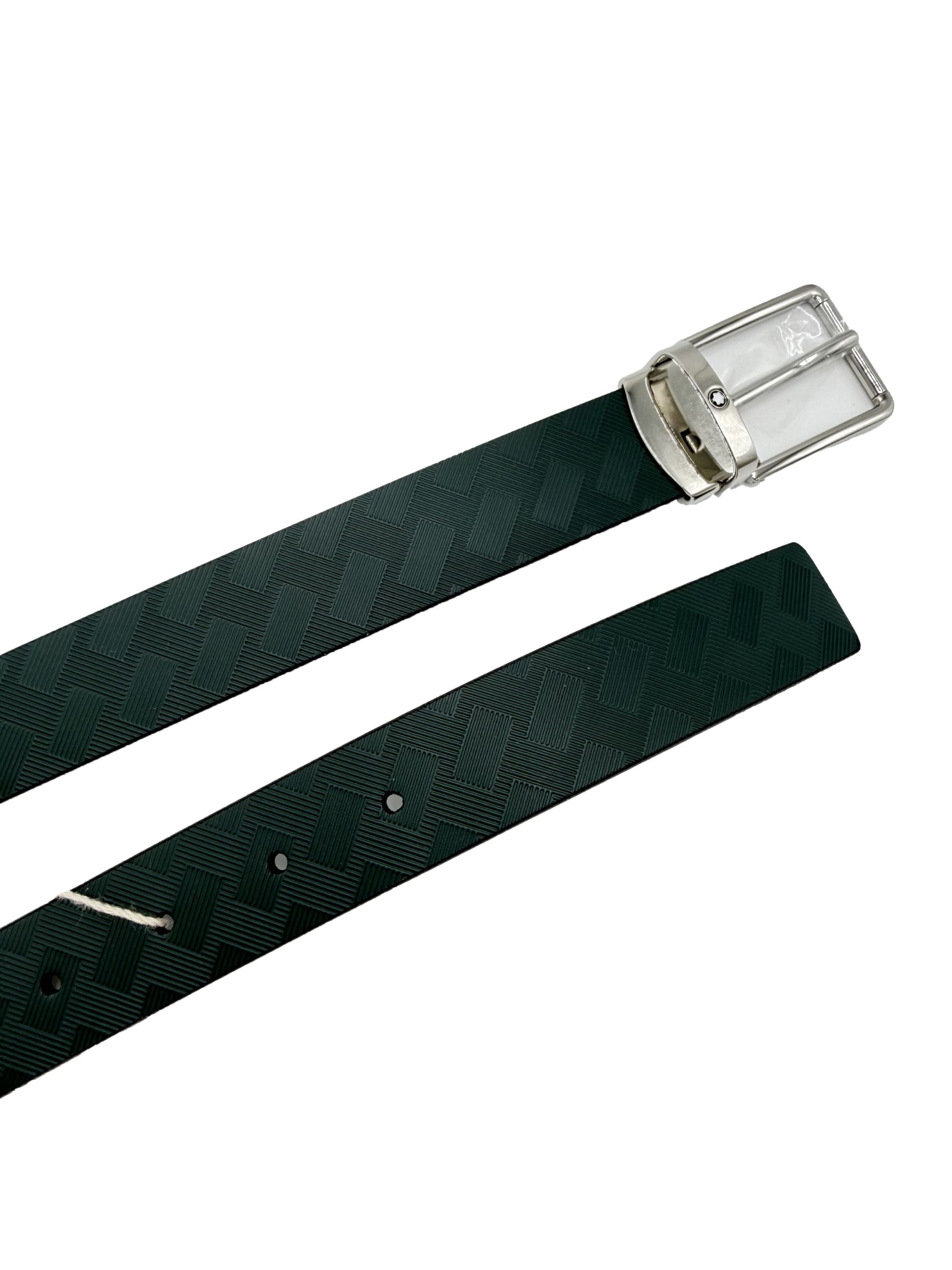 Montblanc Leather Belt - Green (Unused) Montblanc