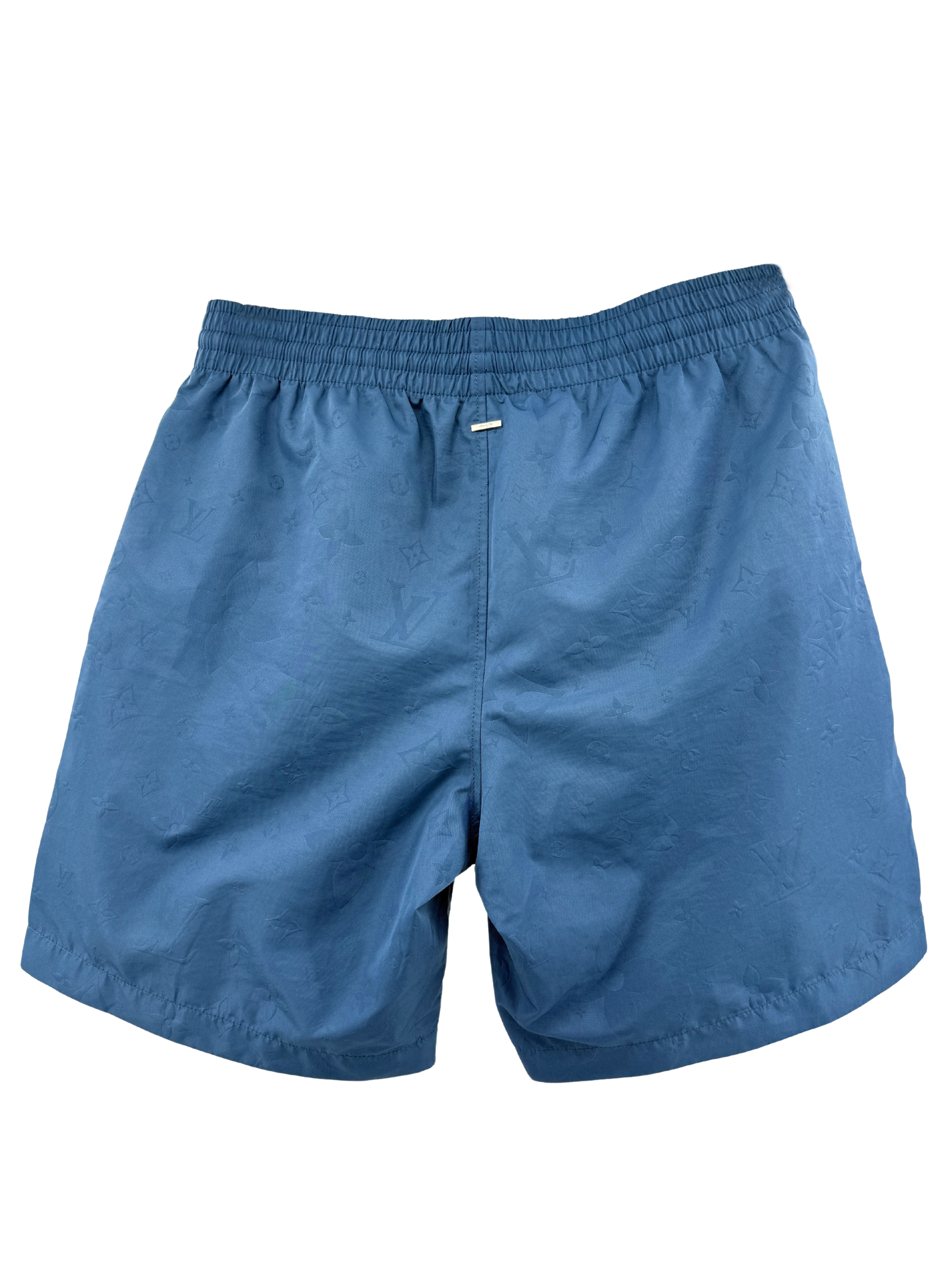 Louis Vuitton Monogram Signature Swim Shorts - Light Blue Louis Vuitton