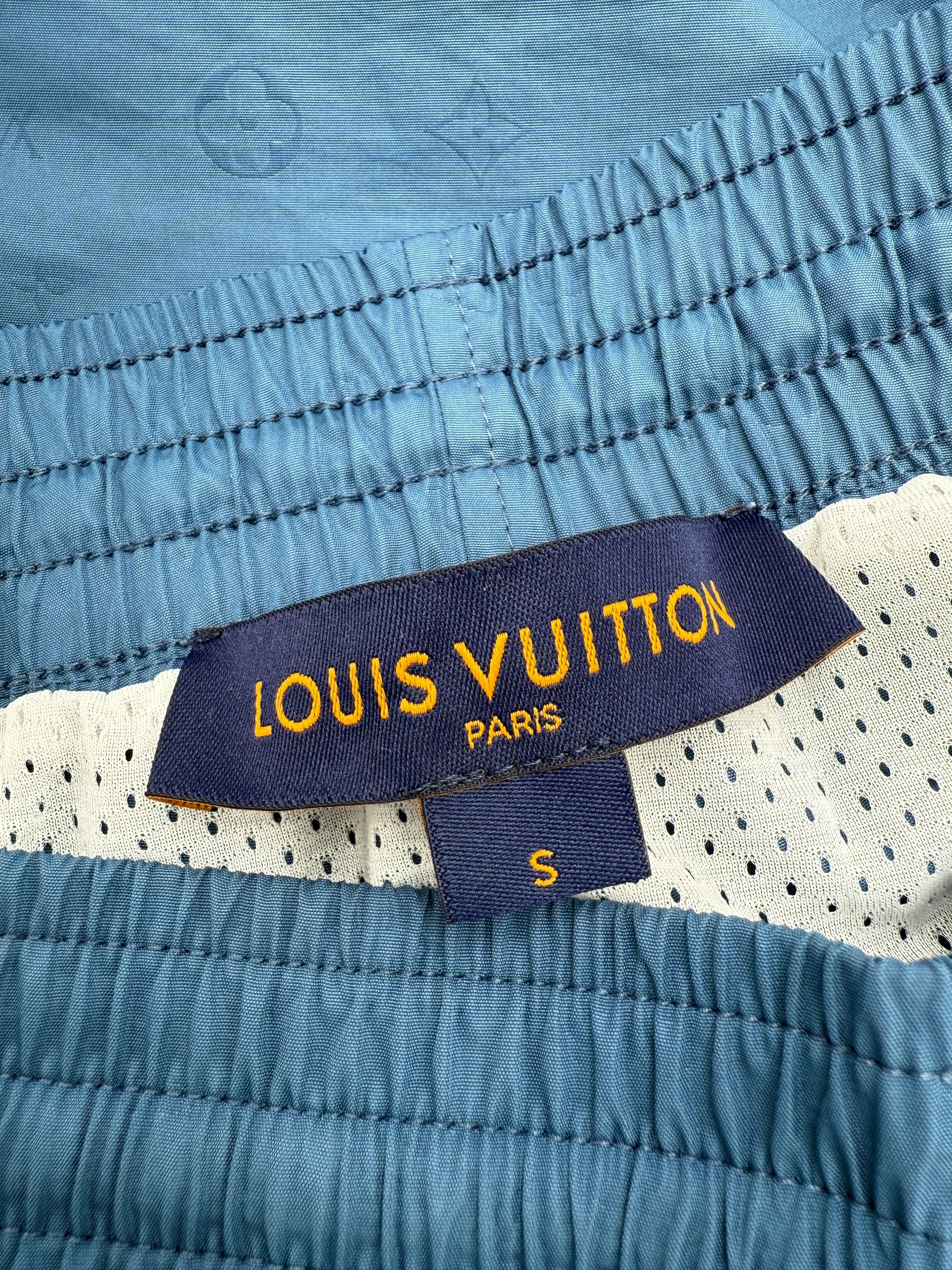 Louis Vuitton Monogram Signature Swim Shorts - Light Blue Louis Vuitton