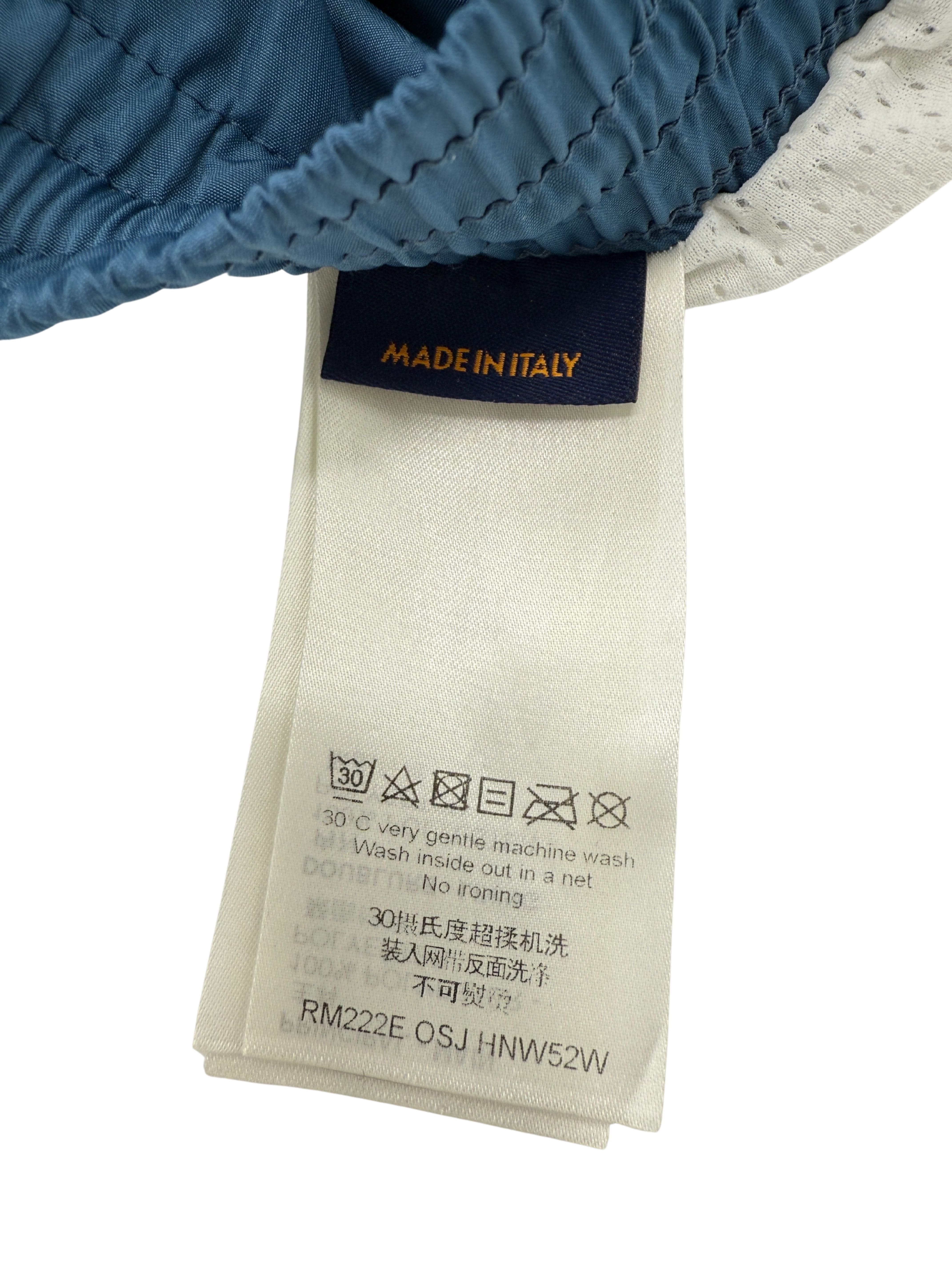Louis Vuitton Monogram Signature Swim Shorts - Light Blue Louis Vuitton