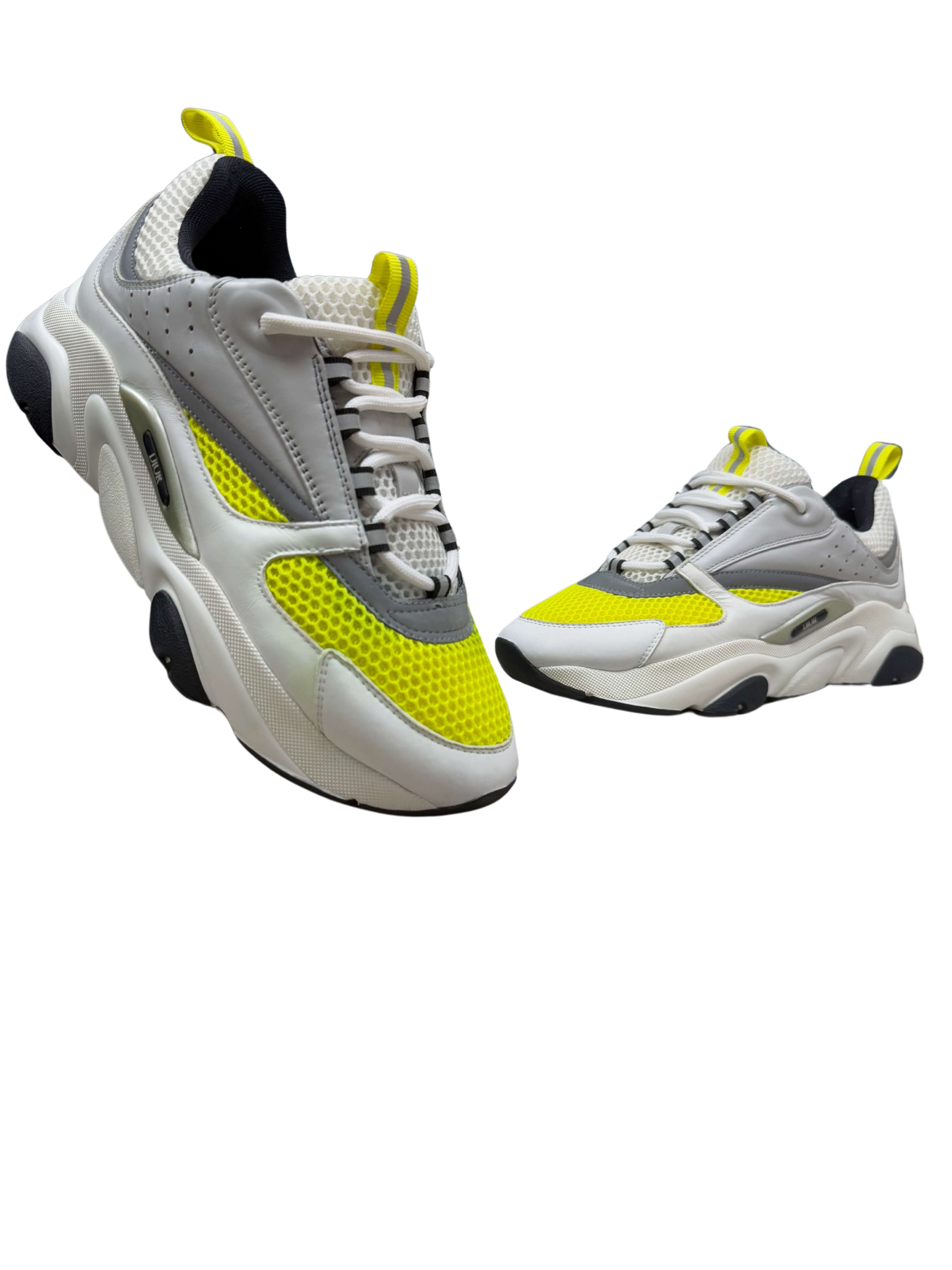 Dior B22 Trainer - White / Yellow Dior
