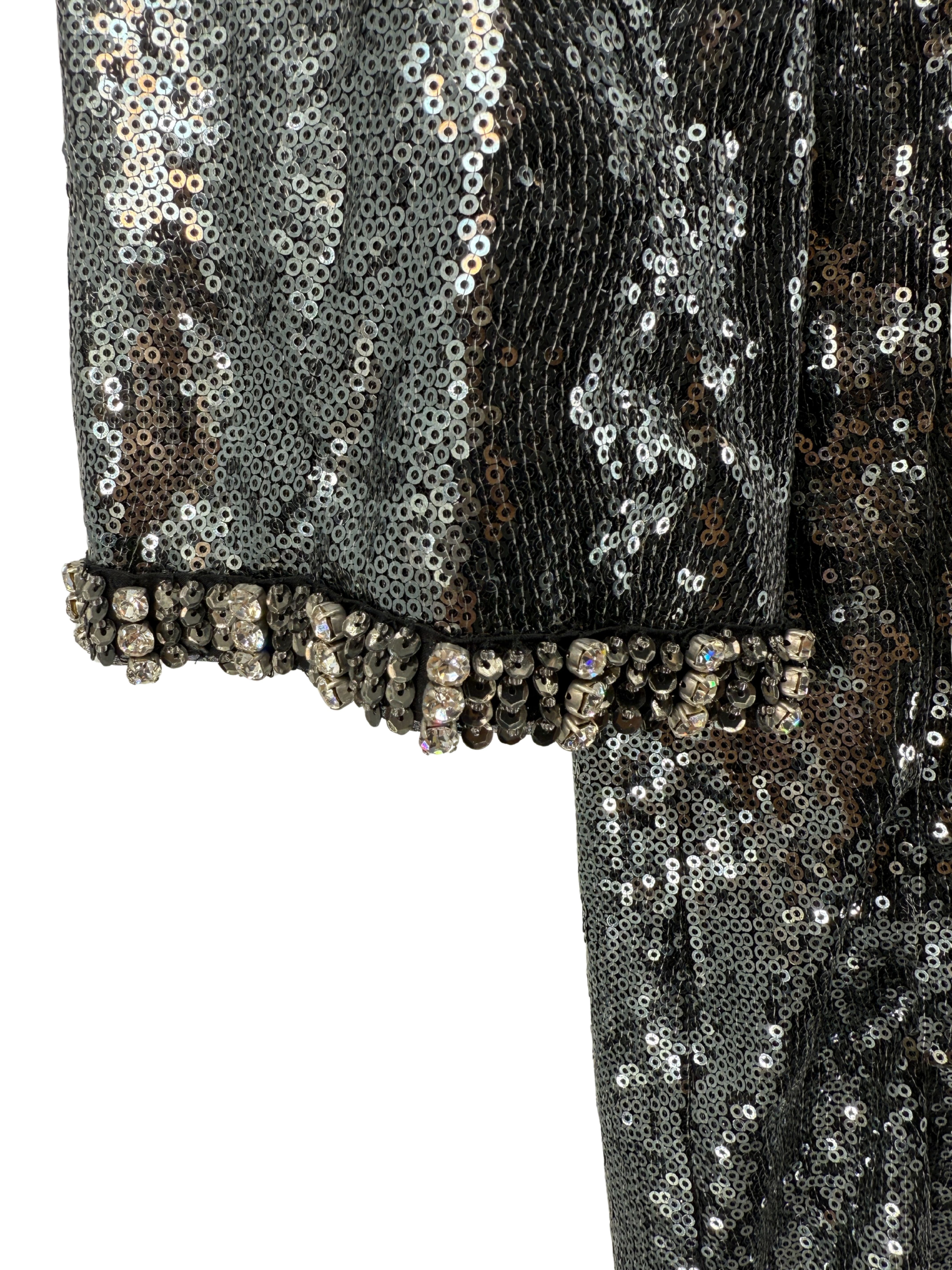 WOMEN'S - Dolce & Gabbana Sequin Mini Dress - Silver Dolce & Gabbana