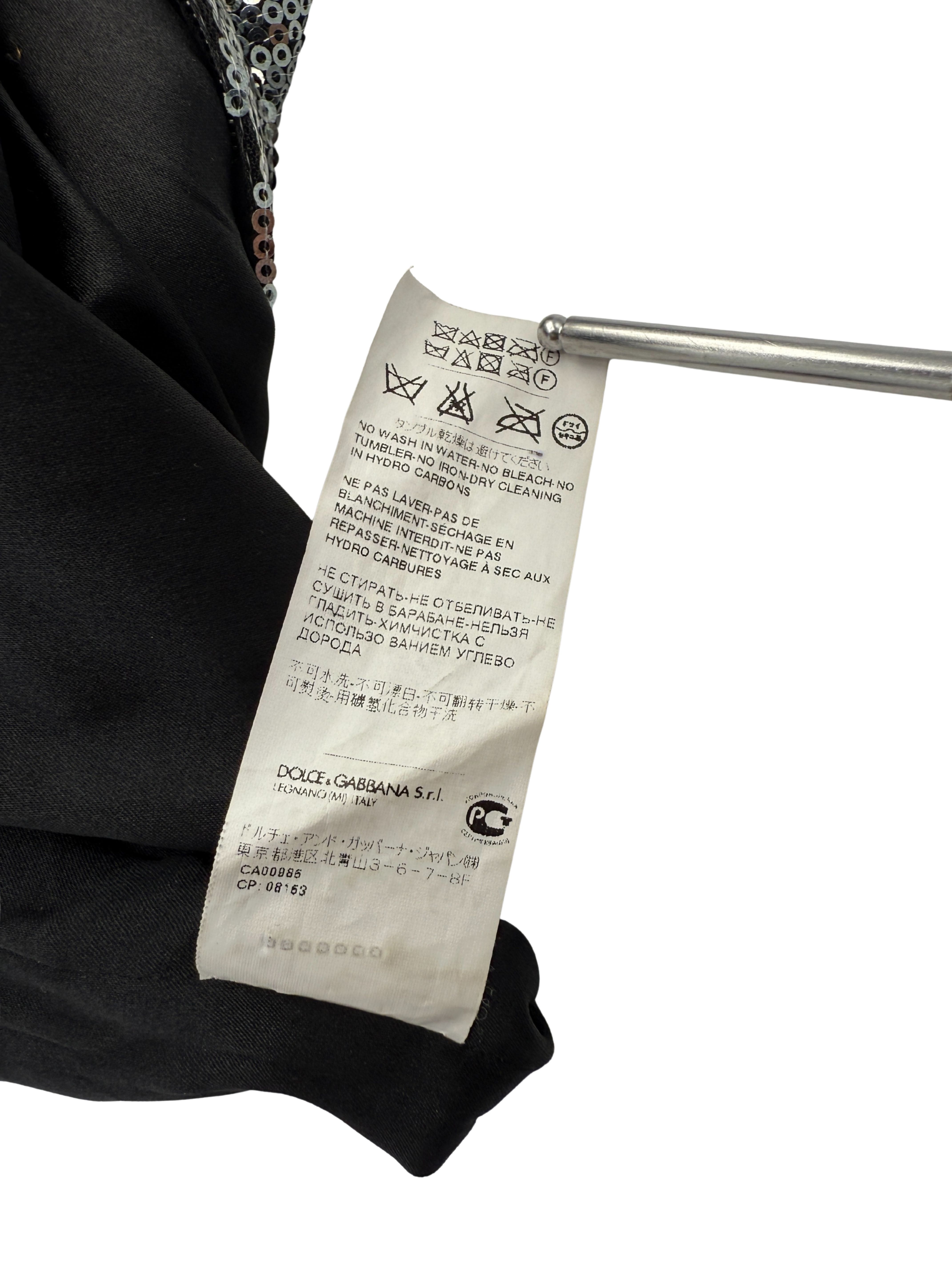 WOMEN'S - Dolce & Gabbana Sequin Mini Dress - Silver Dolce & Gabbana