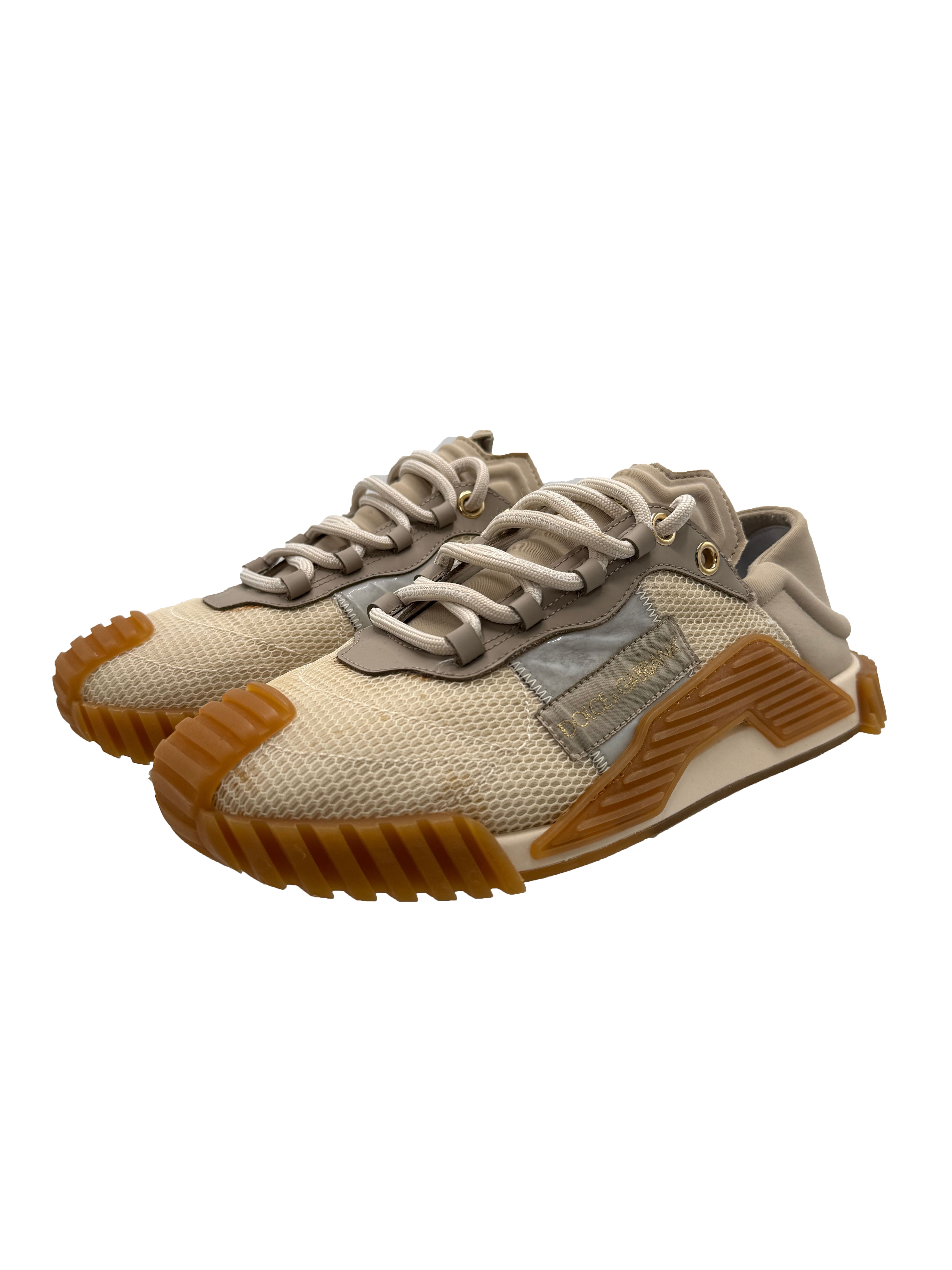 Dolce & Gabbana NS1 Panelled Trainer - Beige Dolce & Gabbana