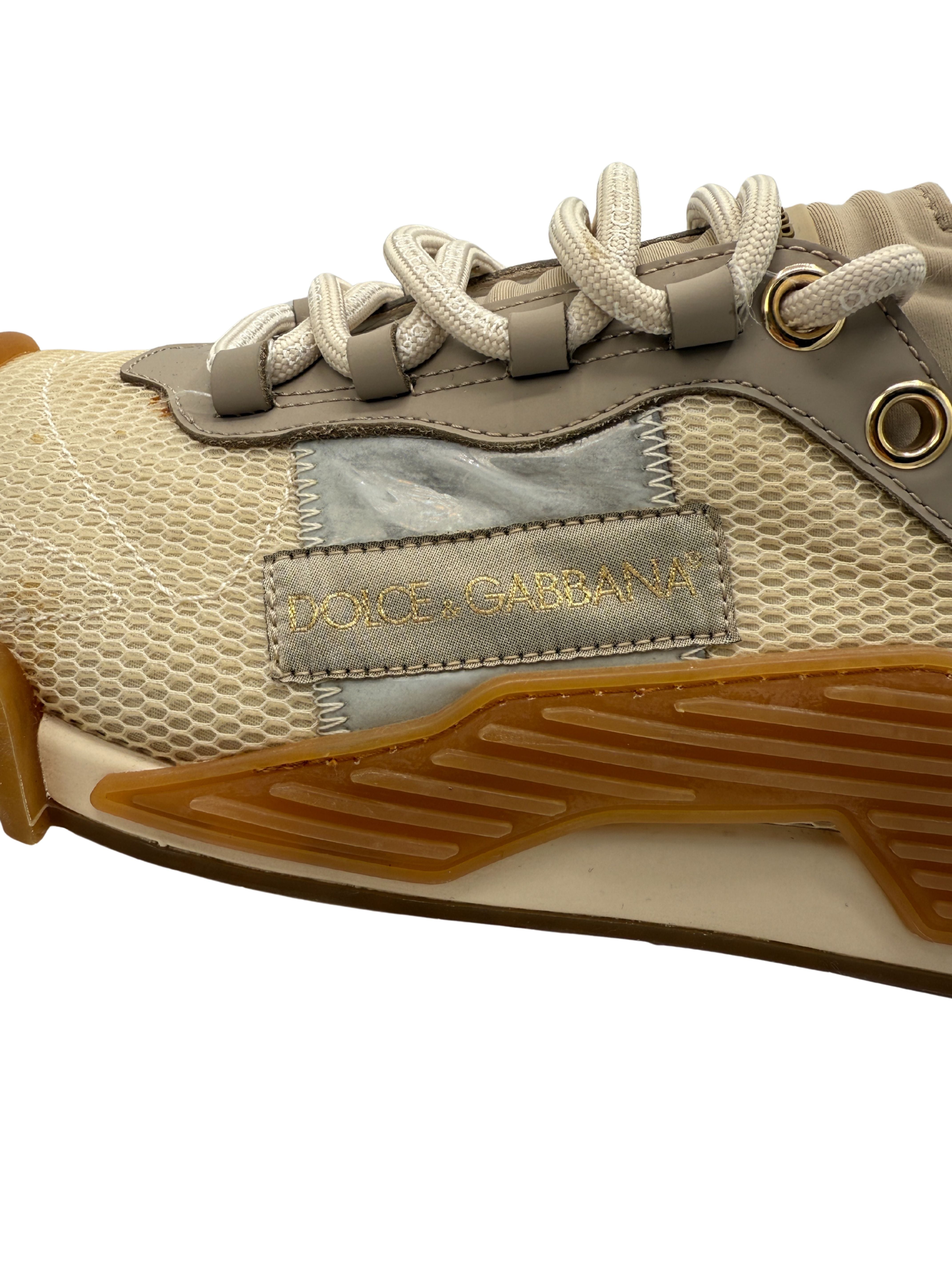 Dolce & Gabbana NS1 Panelled Trainer - Beige Dolce & Gabbana