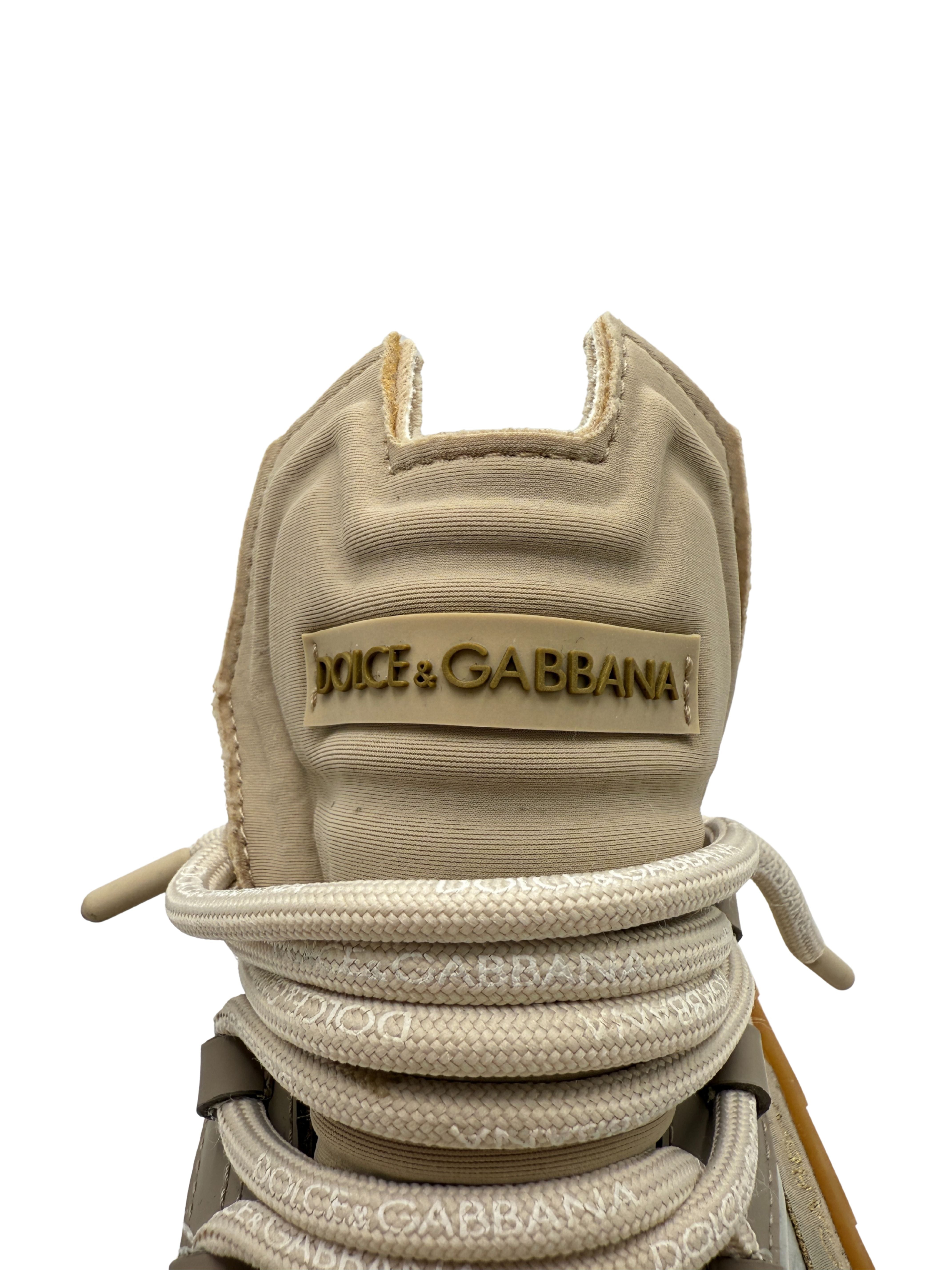 Dolce & Gabbana NS1 Panelled Trainer - Beige Dolce & Gabbana