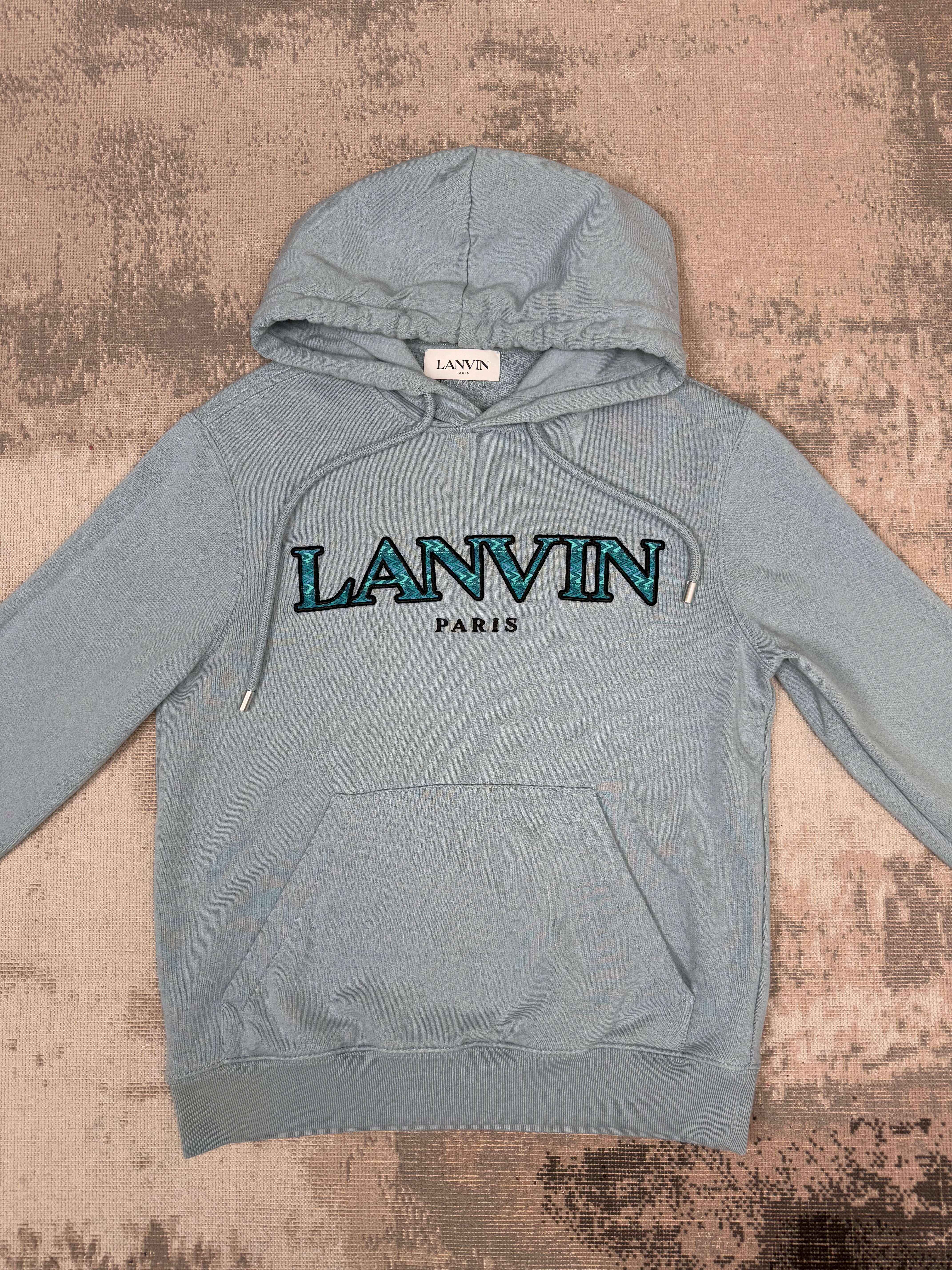 Lanvin Curb Logo Hoodie - Blue Lanvin