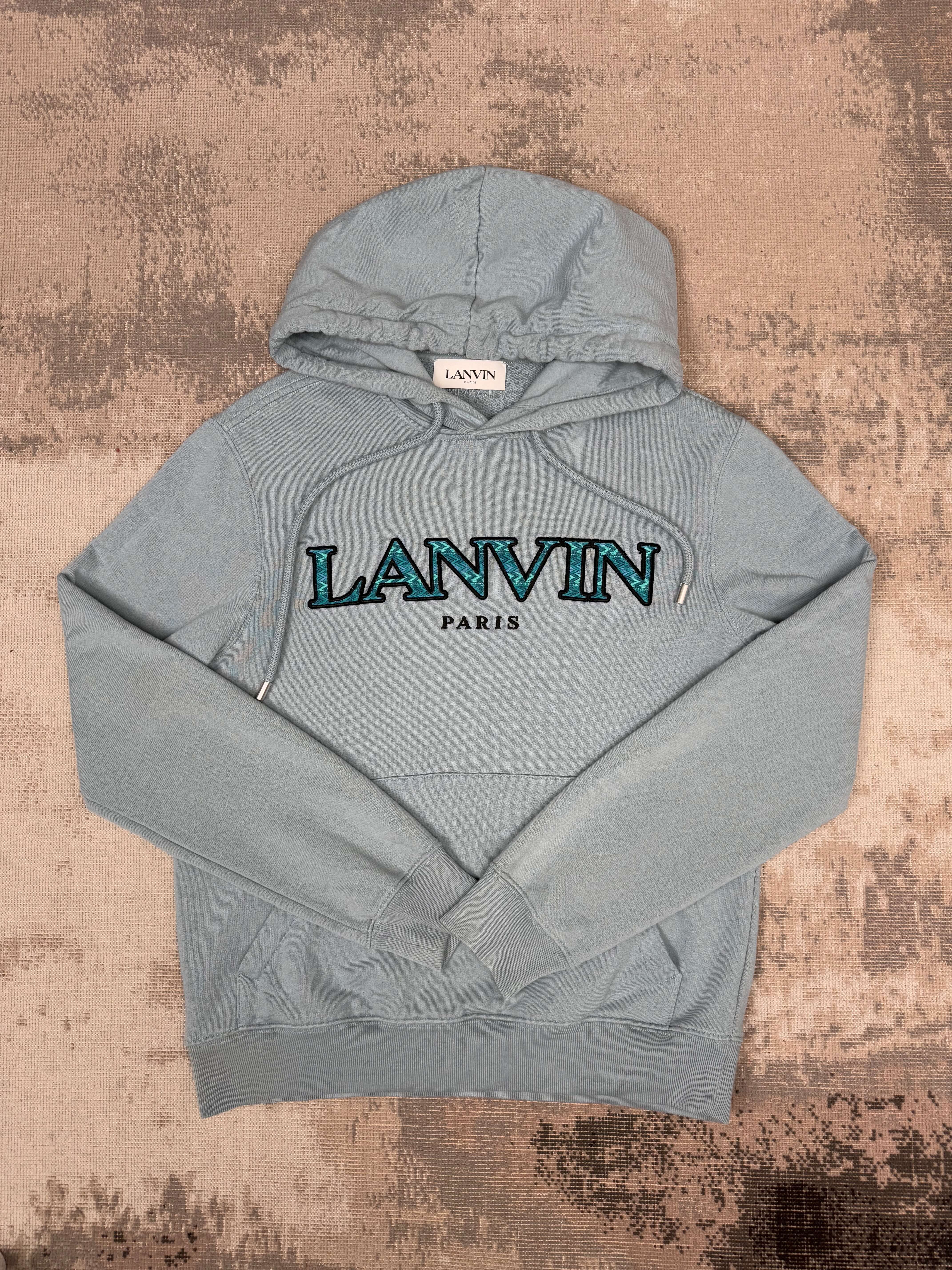Lanvin Curb Logo Hoodie - Blue Lanvin