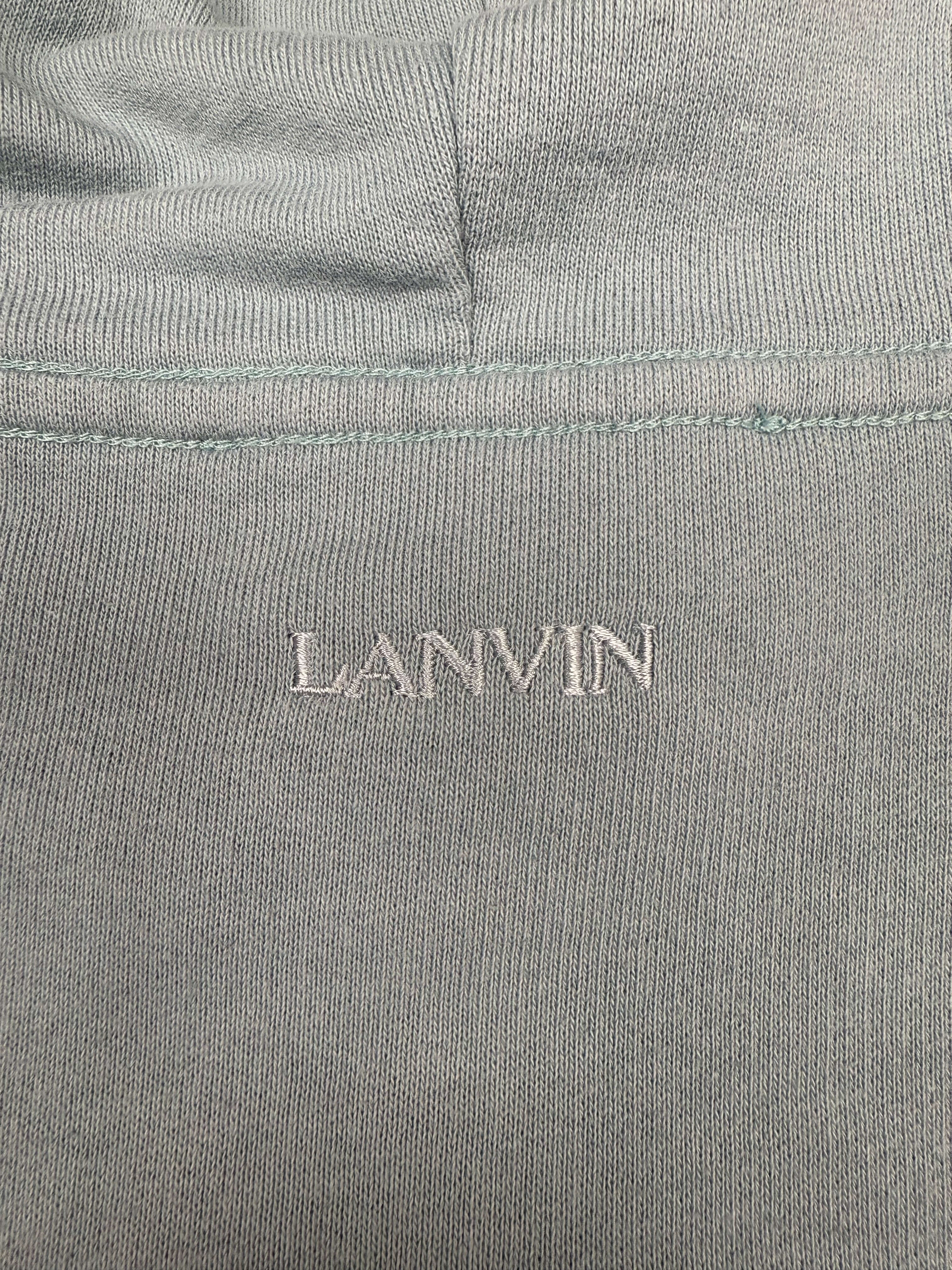 Lanvin Curb Logo Hoodie - Blue Lanvin