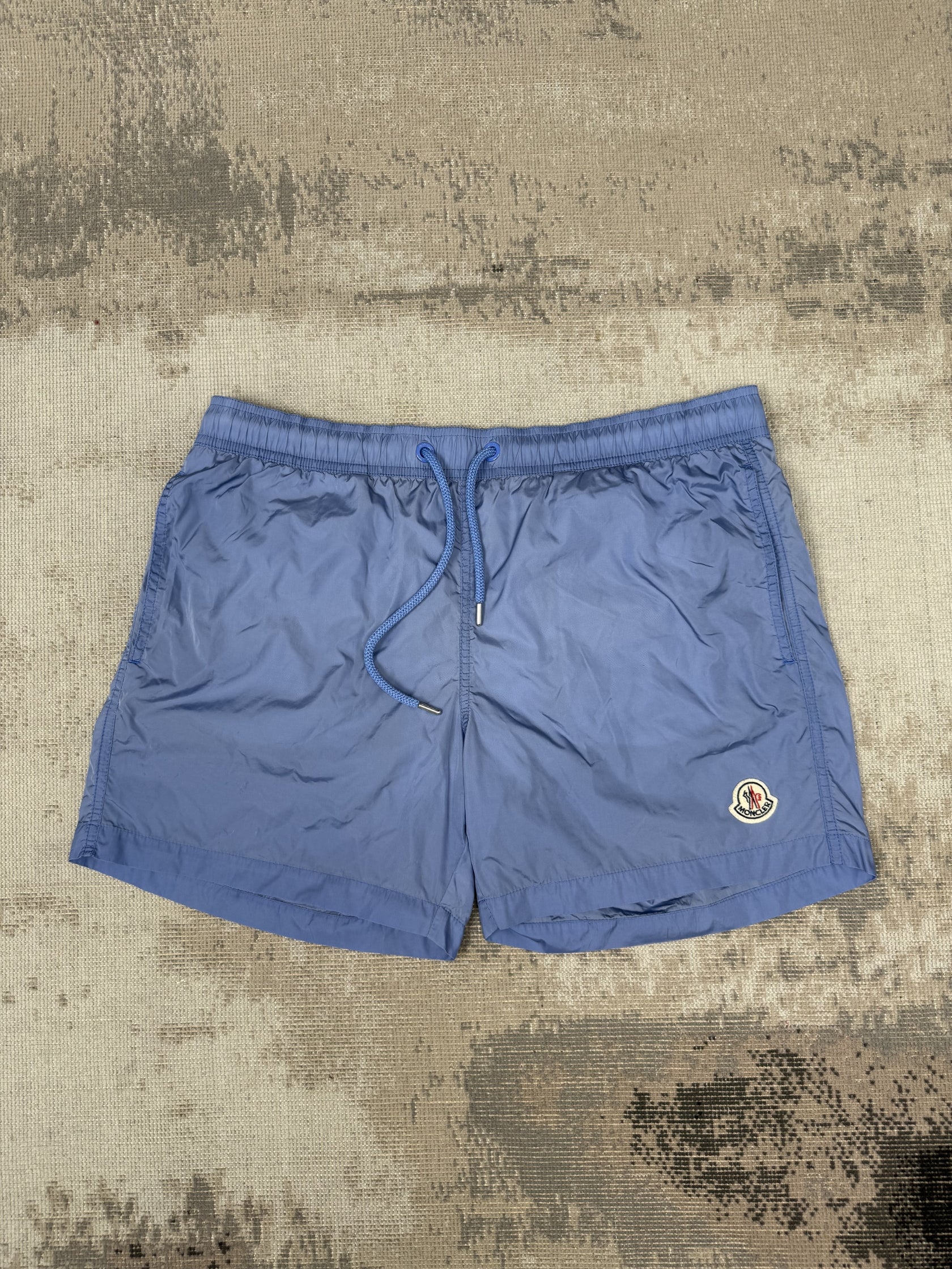 Moncler Badge Swim Shorts - Baby Blue Moncler